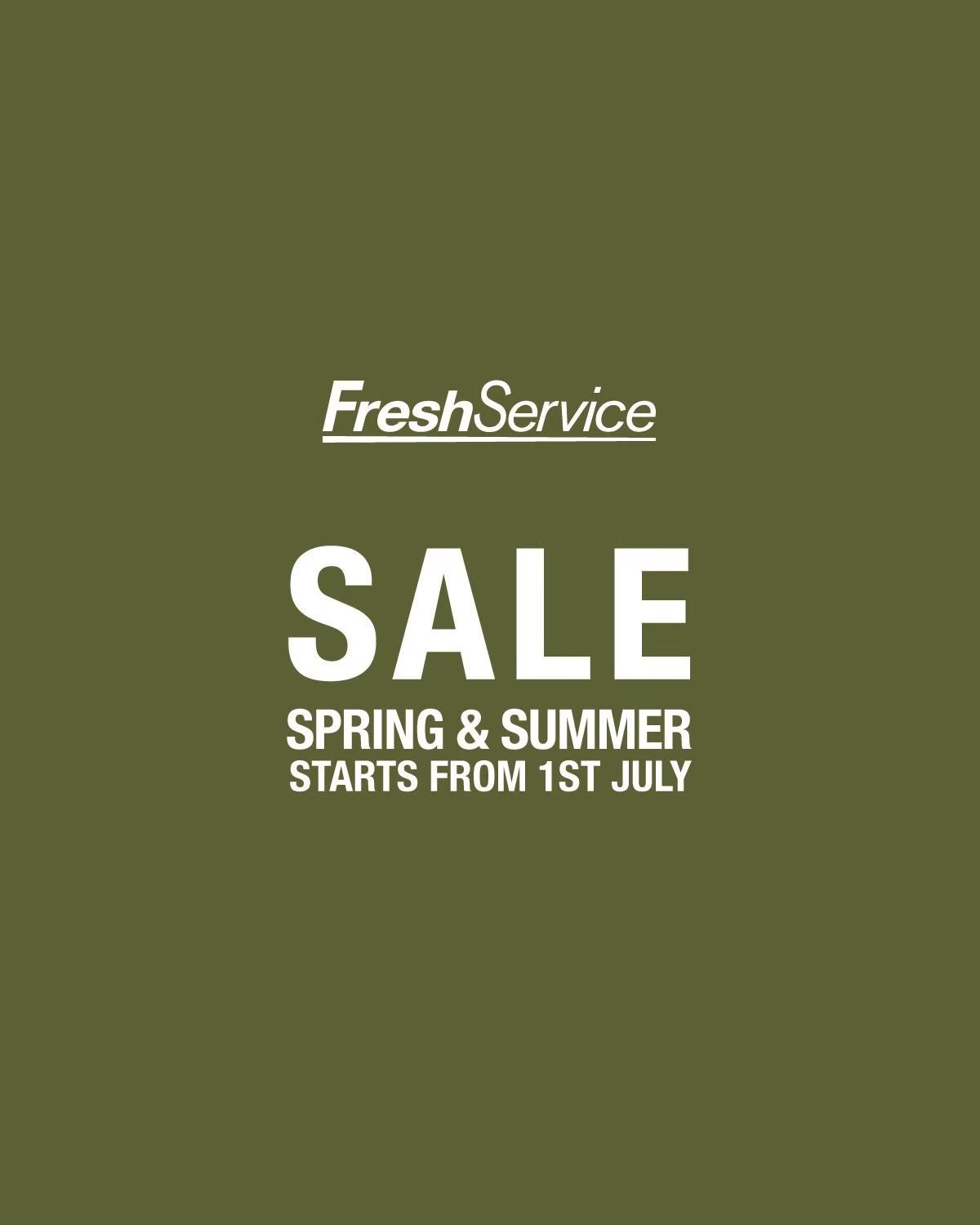FreshService SENDAI 2026 SPRING & SUMMER SALE
