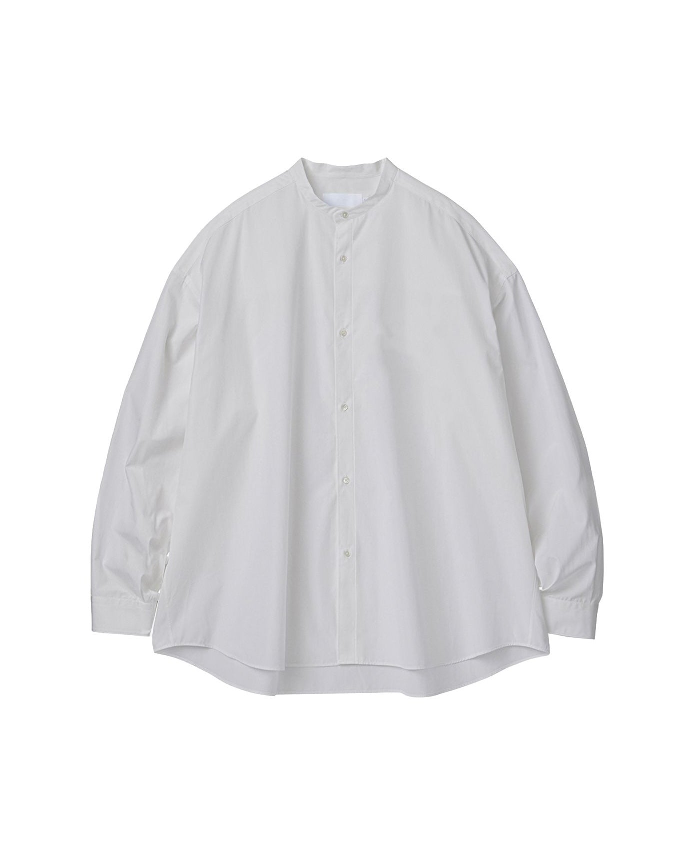 【7/11(土)発売】High Count Broad L/S Oversized Band Collar Shirt