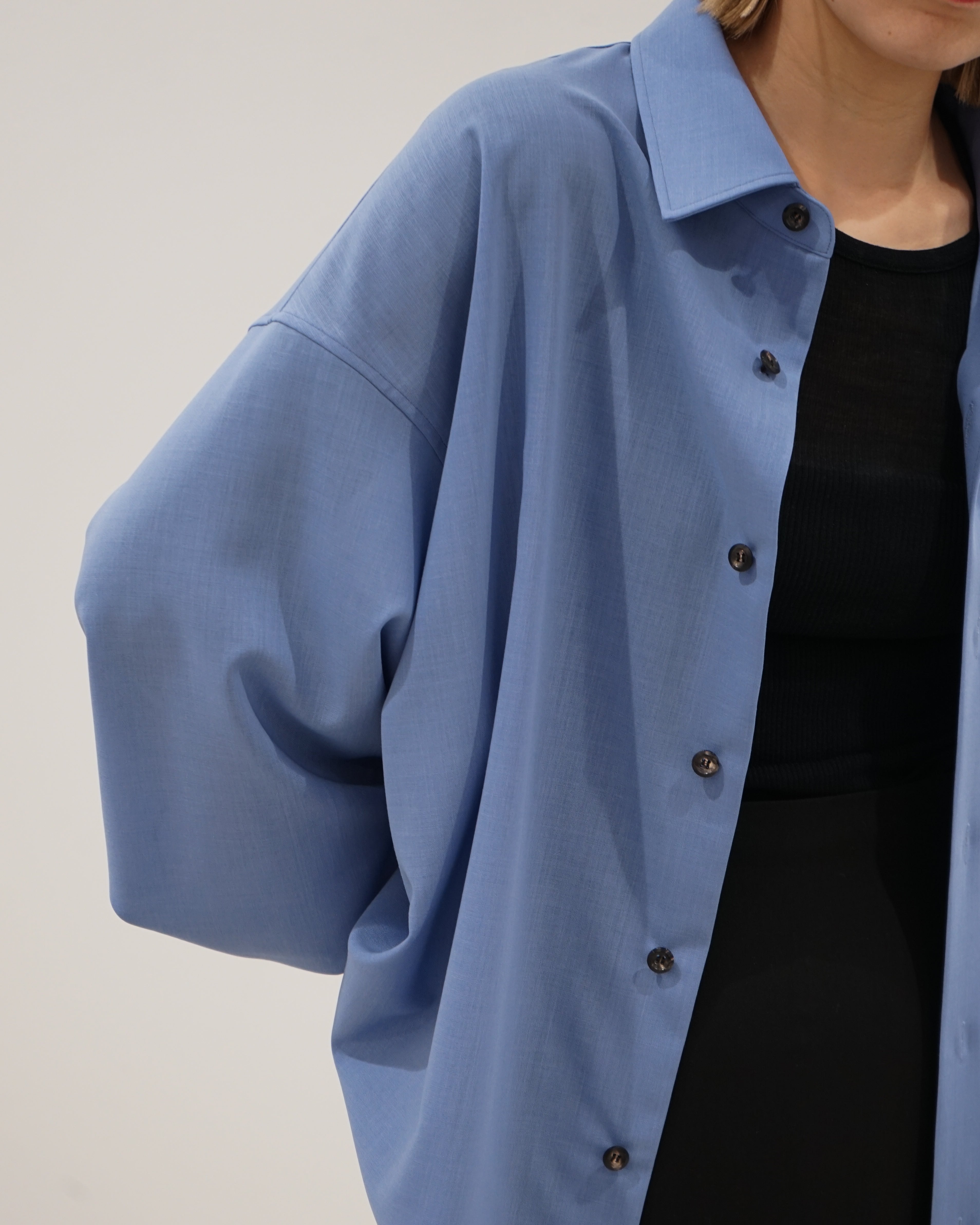 BALLOON CARDIGAN SHIRT