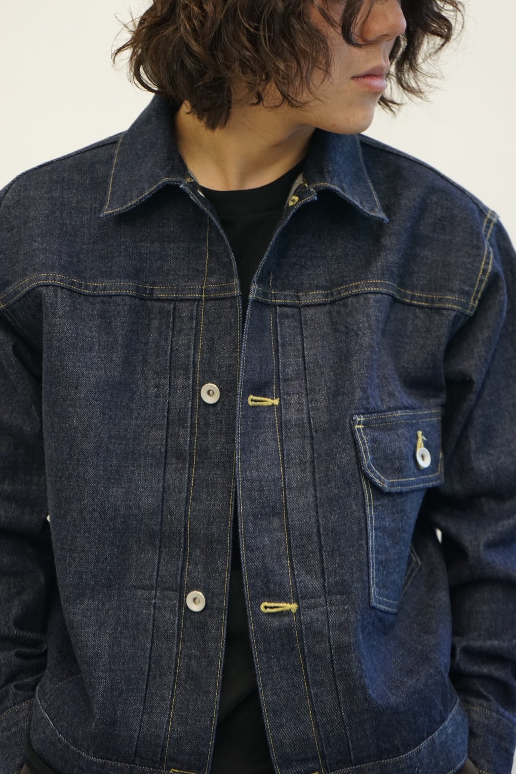 ORGANIC COTTON 13.5oz SELVEDGE DENIM TYPE-1 DENIM JACKET