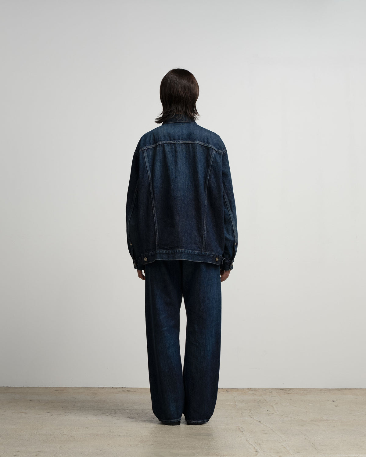 Selvage Denim Trucker Jacket -DARK FADE-