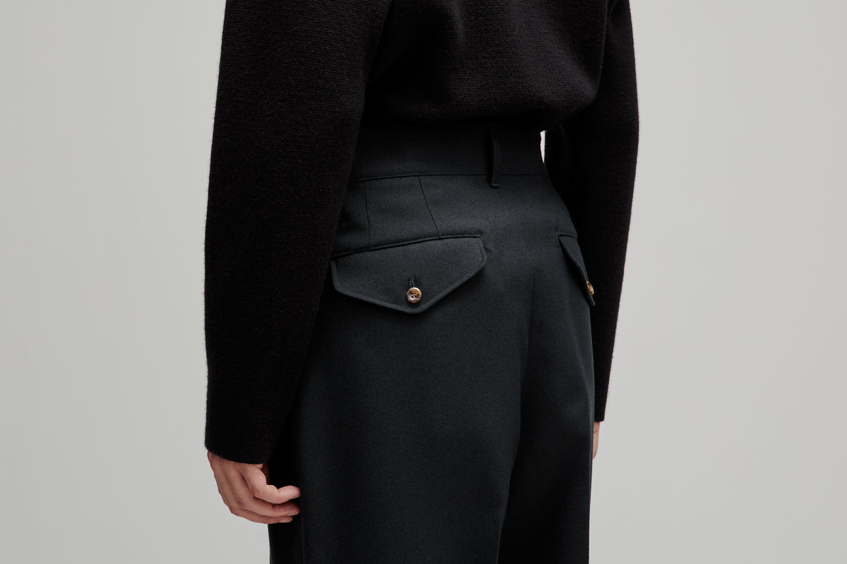 DEEP TUCK WIDE SLACKS