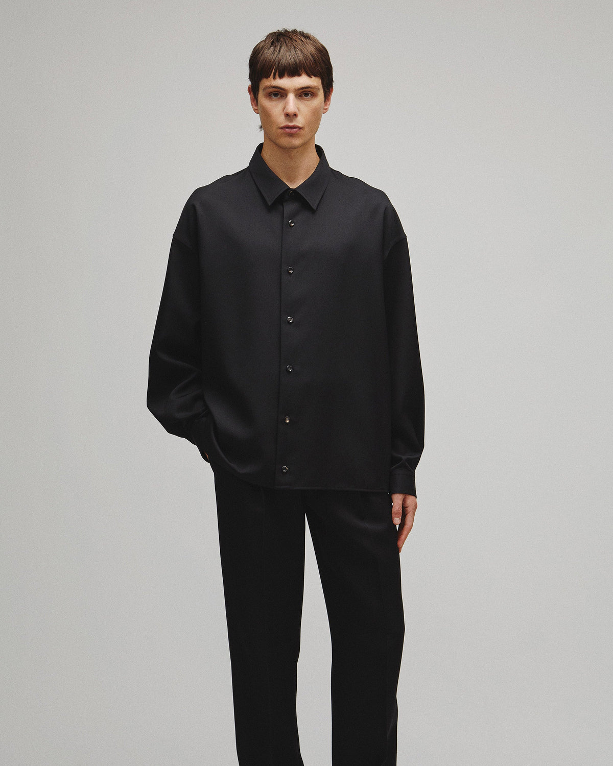 RERACS BALLOON CARDIGAN SHIRT / WOOL