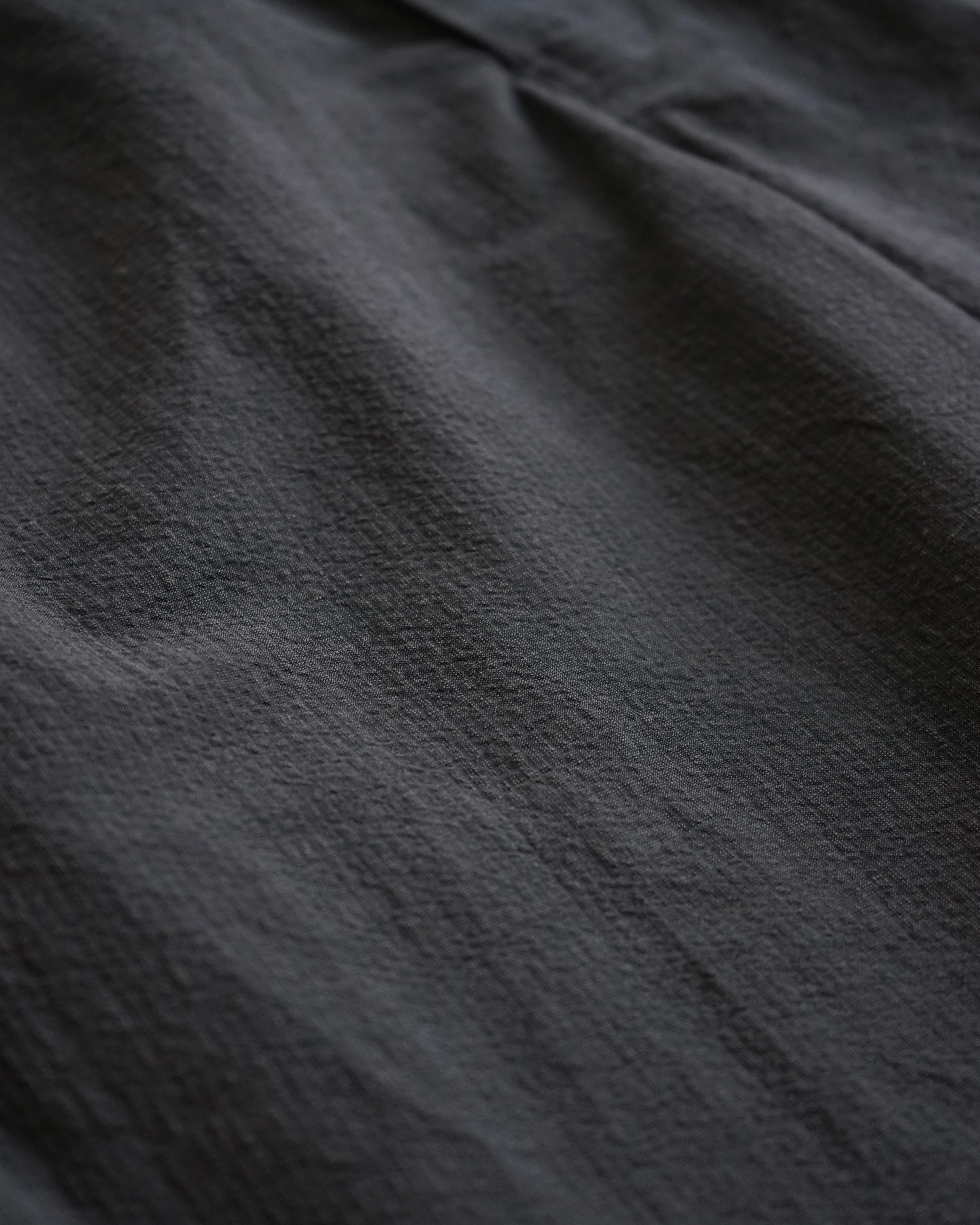Cotton Linen Seersucker Track Shorts