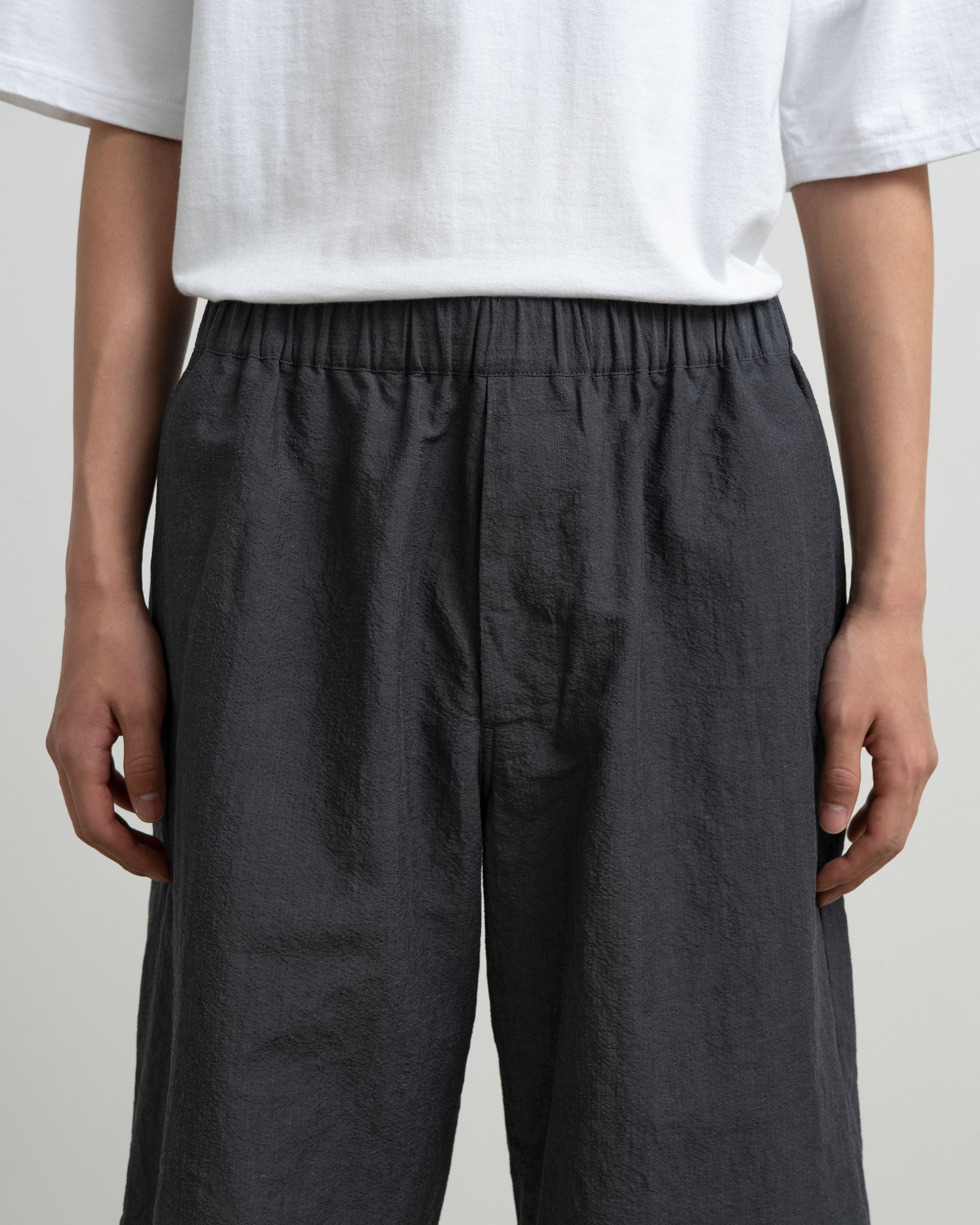 【5/23(土)発売】Cotton Linen Seersucker Track Shorts