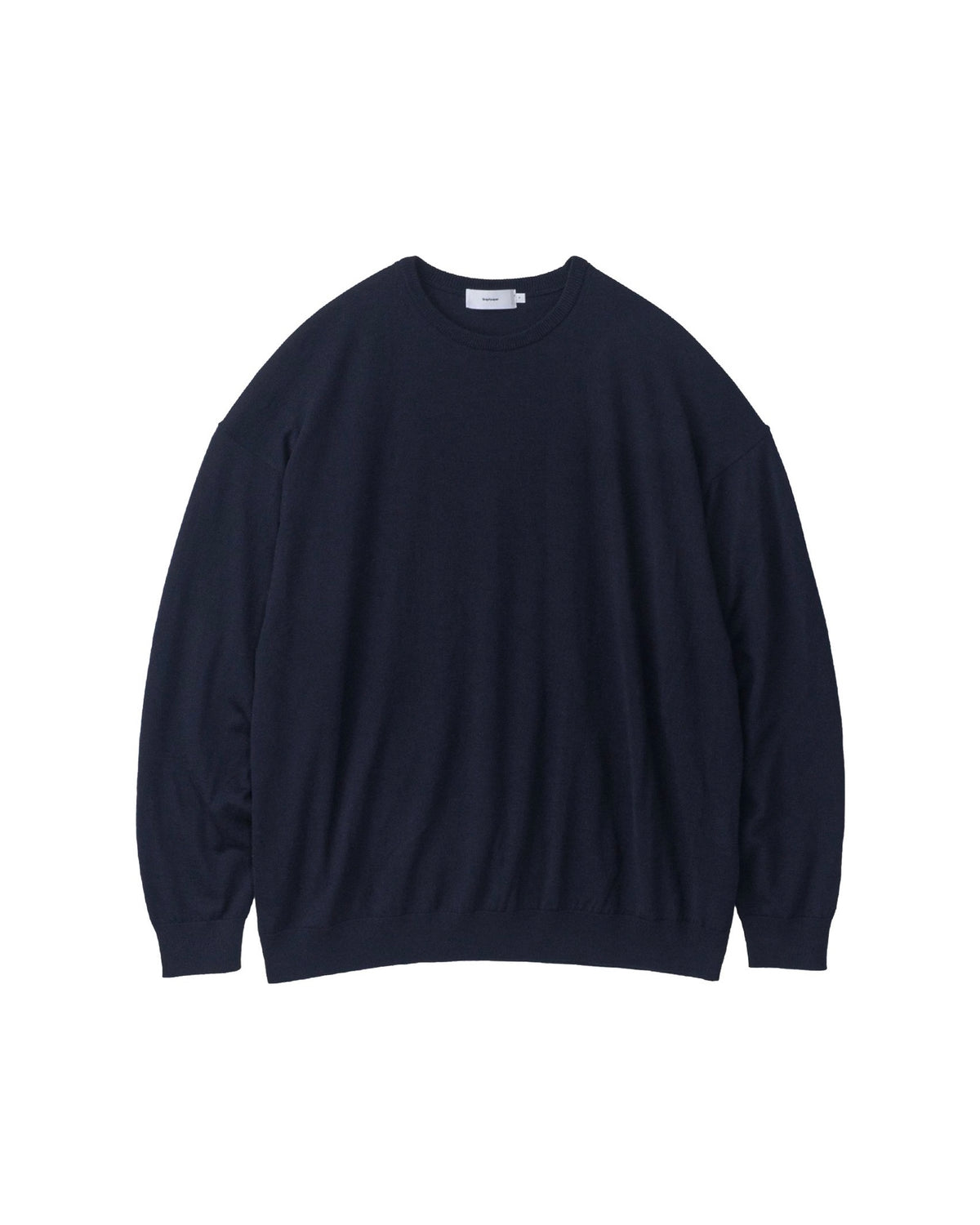 High Gauge L/S Oversized Crew Neck Knit (basic)