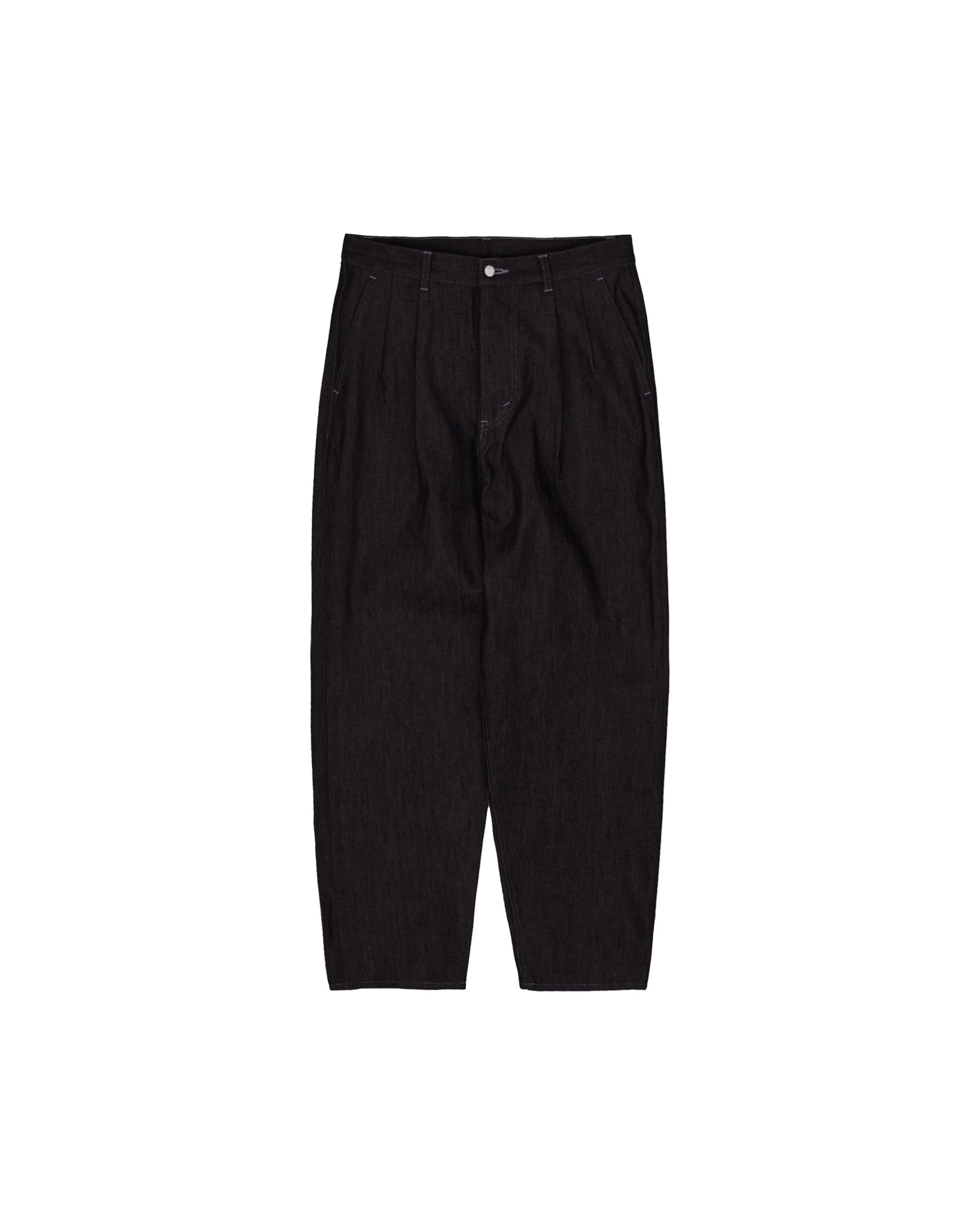 Selvage Denim Two Tuck Tapered Pants