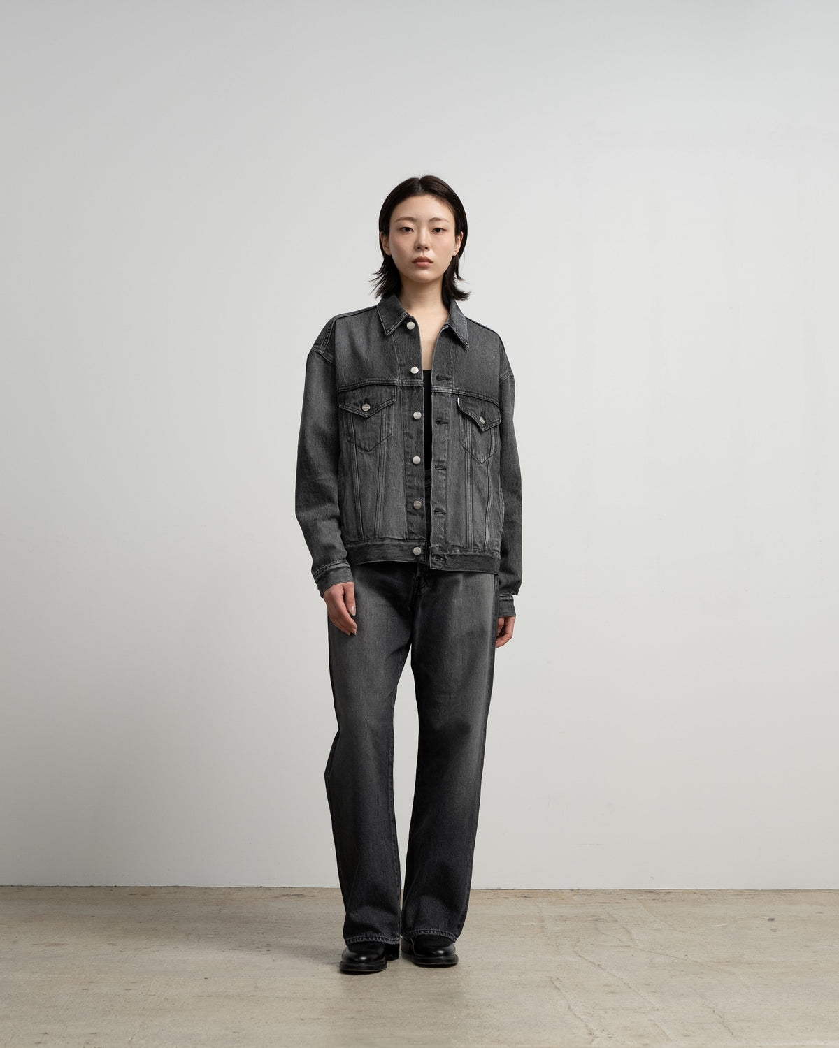 Selvage Denim Trucker Jacket -LIGHT FADE-