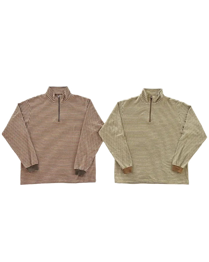Multi Border L/S Stand Zip