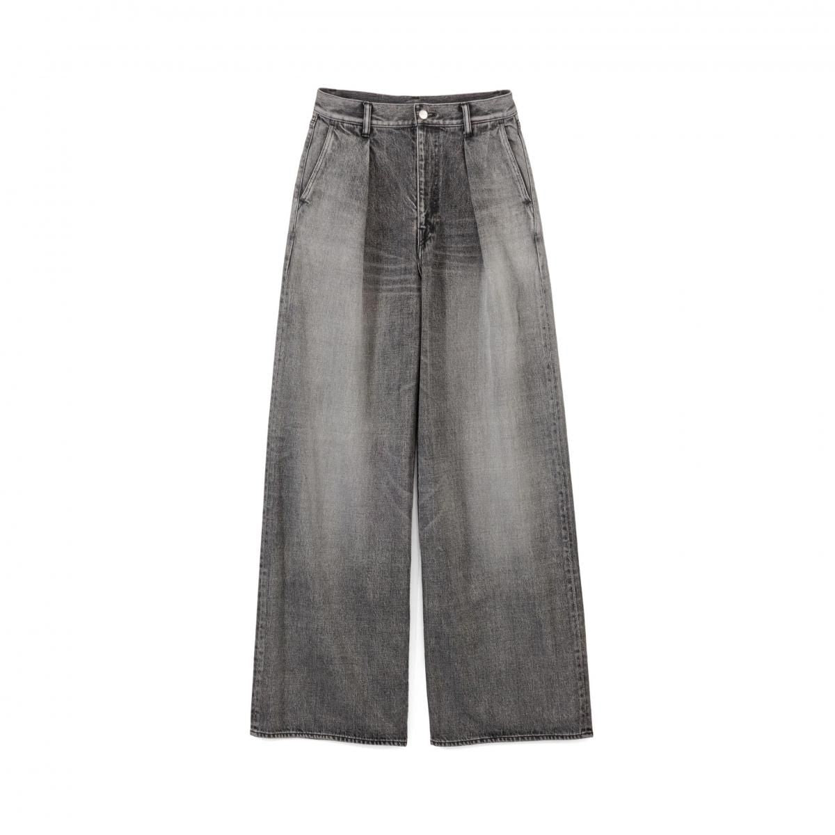 Selvage Denim Two Tuck Wide Pants(LIGHT FADE)