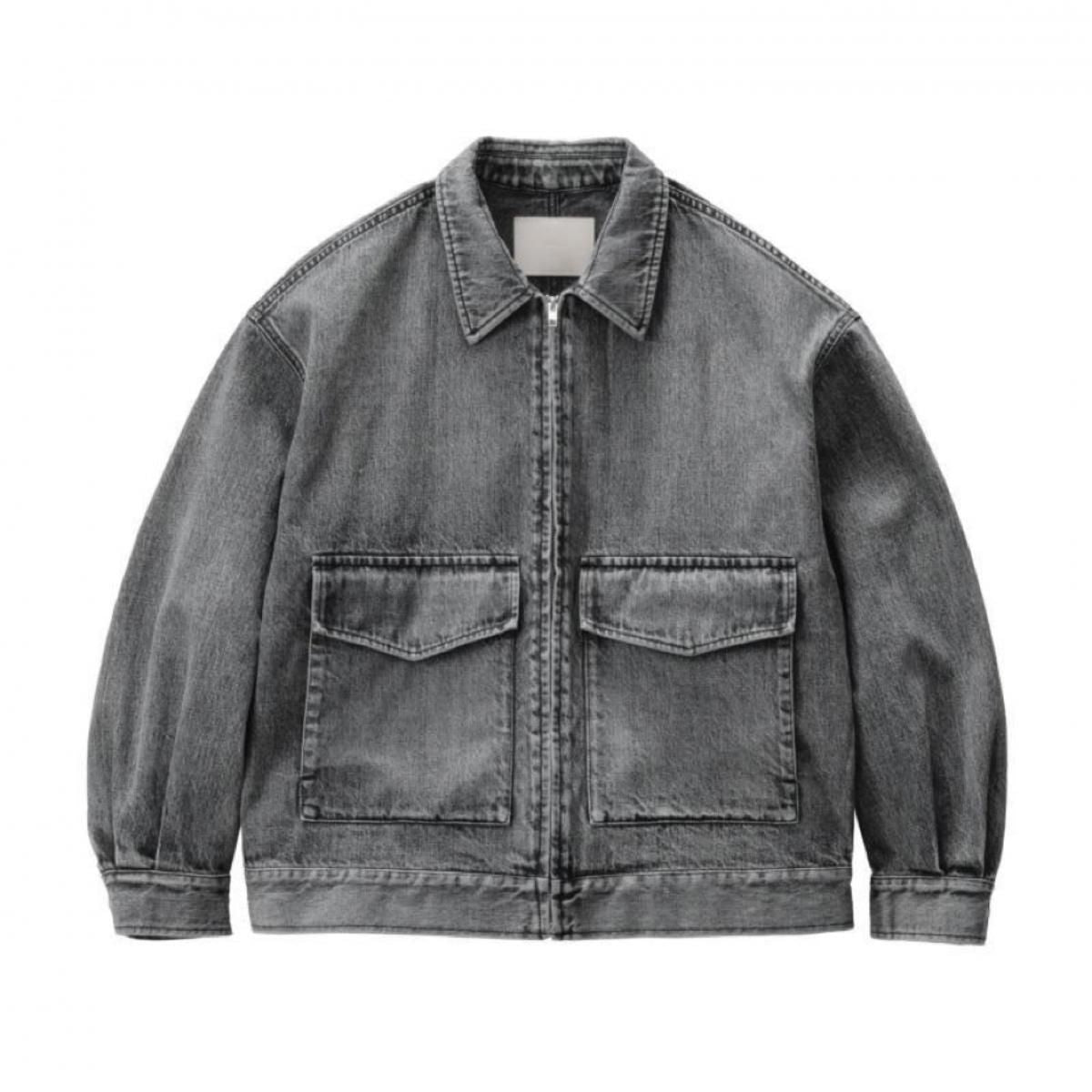 Selvage Denim Zip Jacket(LIGHT FADE)