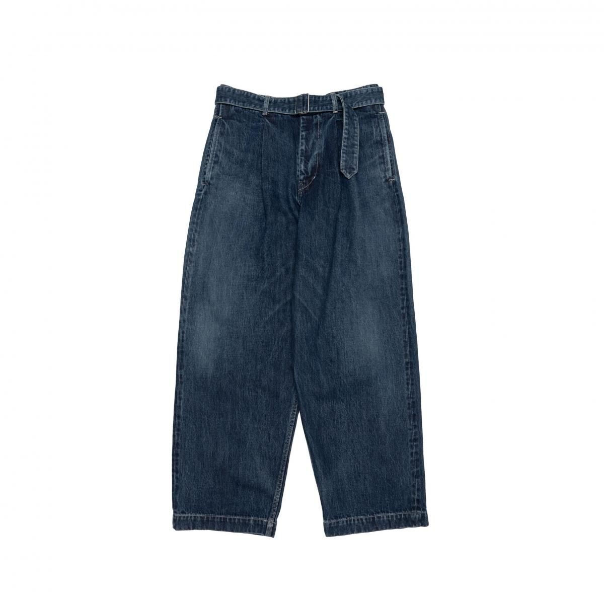 Selvage Denim Belted Pants(DARK FADE)