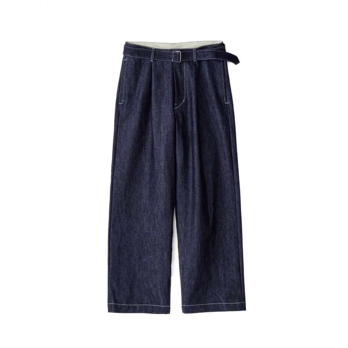 Selvage Denim Belted Pants(RIGID.WASHED)