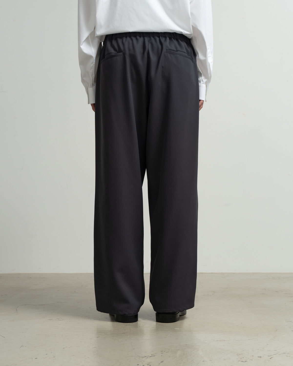 Scale Off Wool Wide Chef Pants