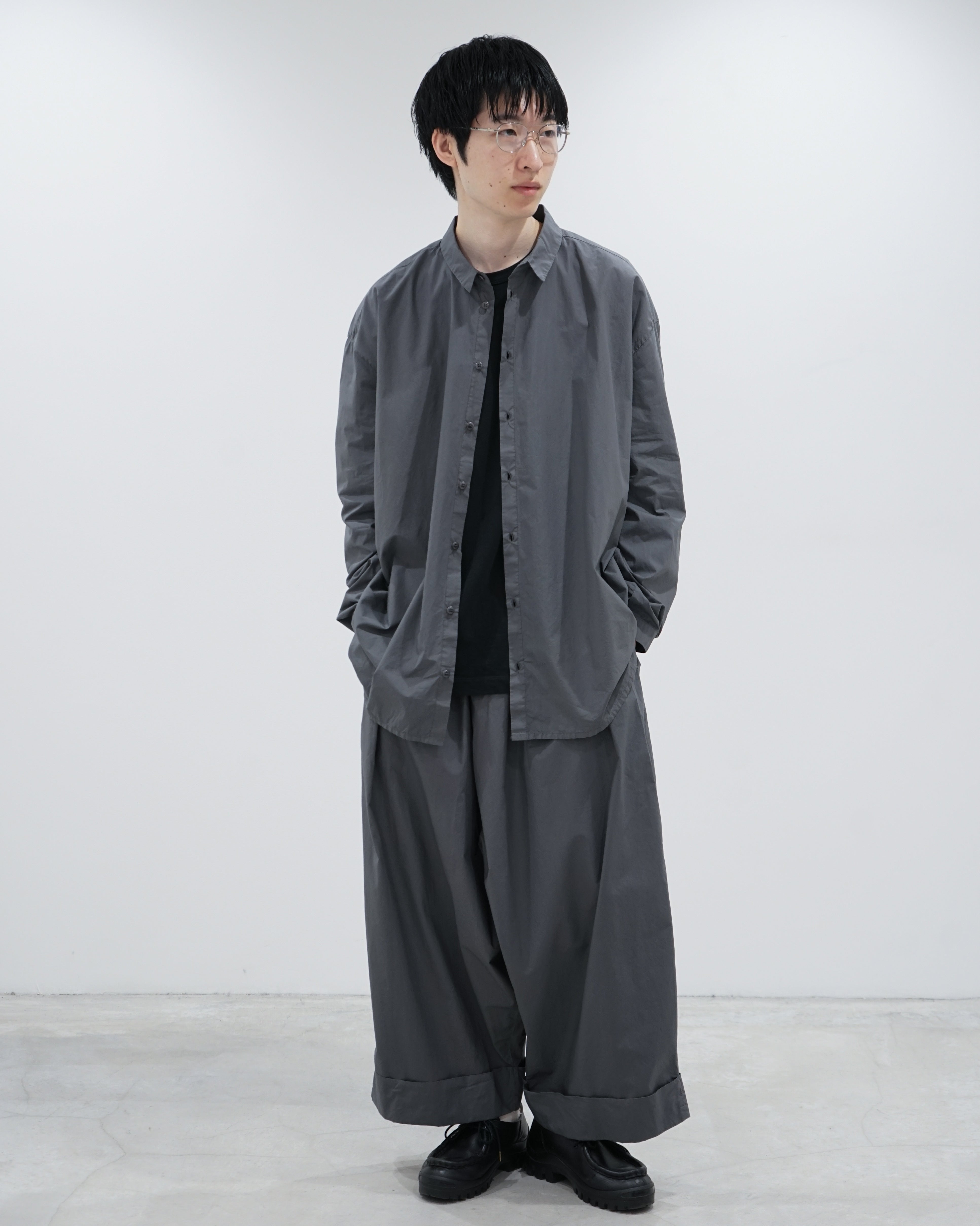 THE BAKER TROUSER / POPLIN PENCIL(GRAY)