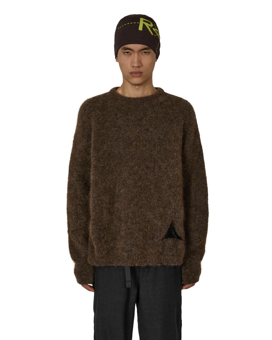 Dropstitch Mohair Knit Crewneck