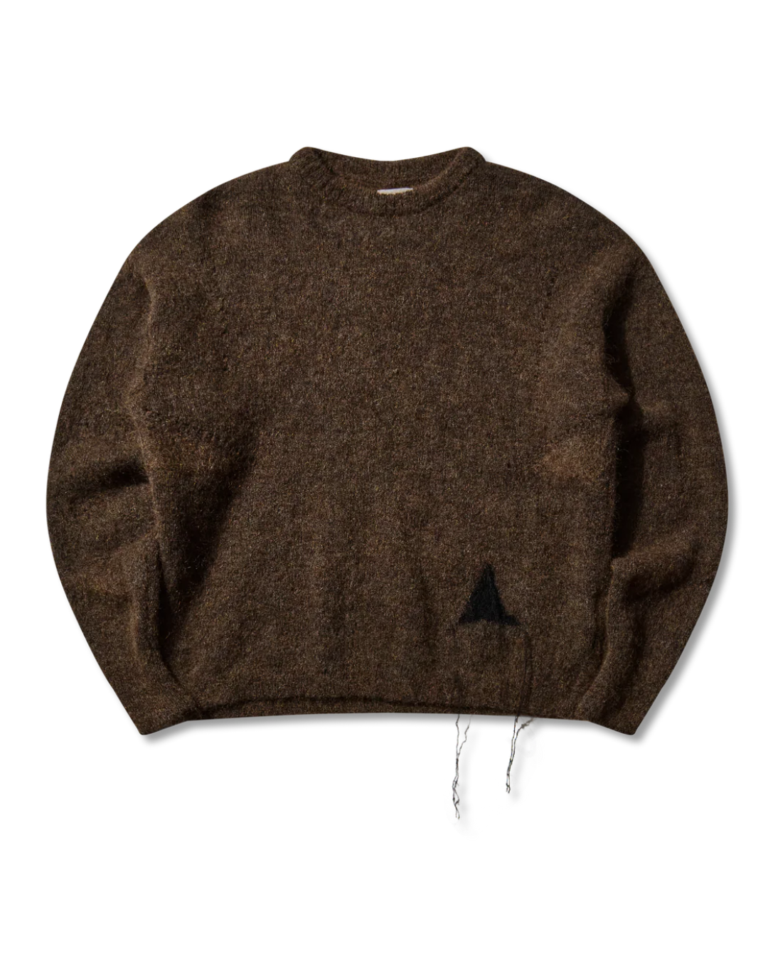Dropstitch Mohair Knit Crewneck