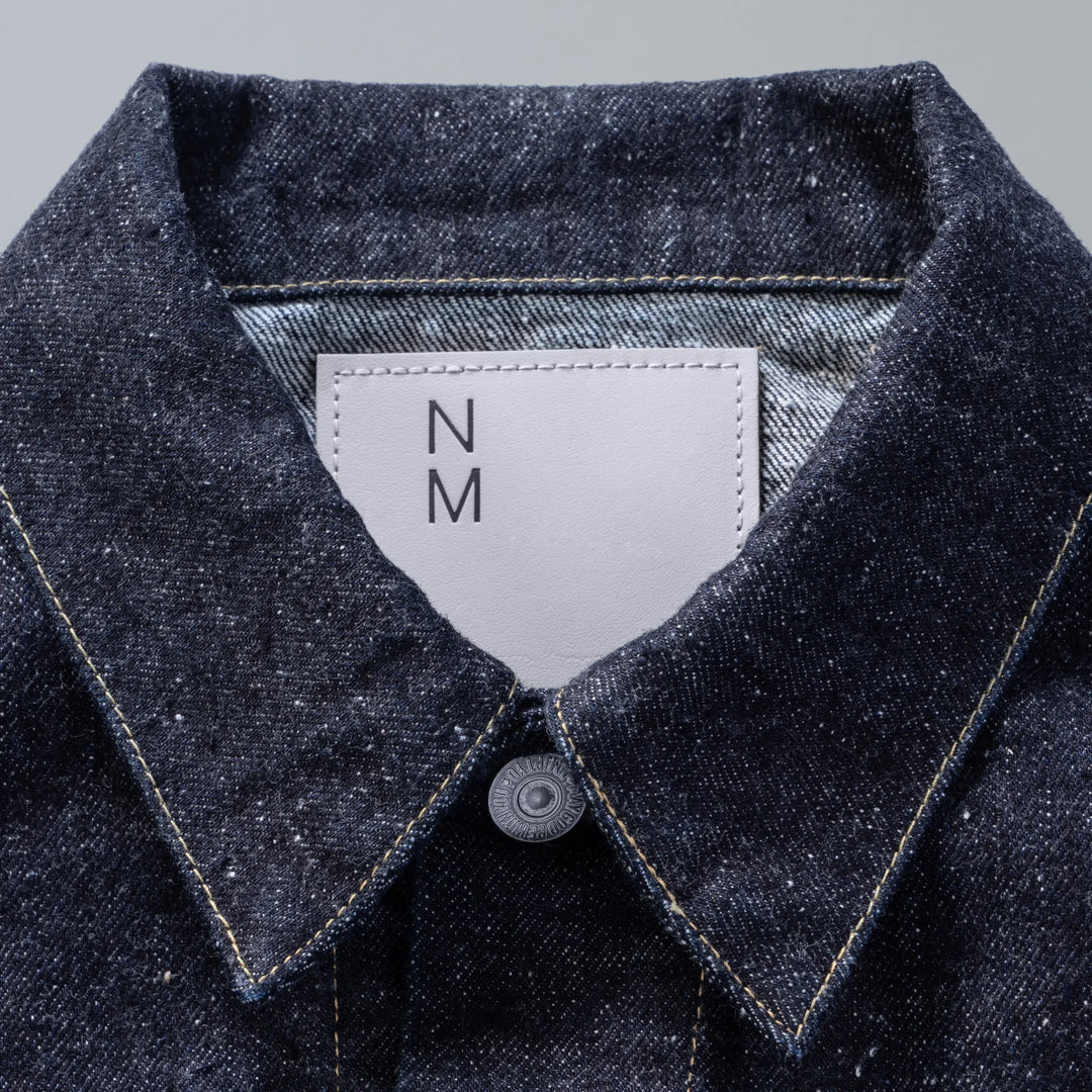 #019 LV TRUCKER JACKET LONG ONE-WASHED