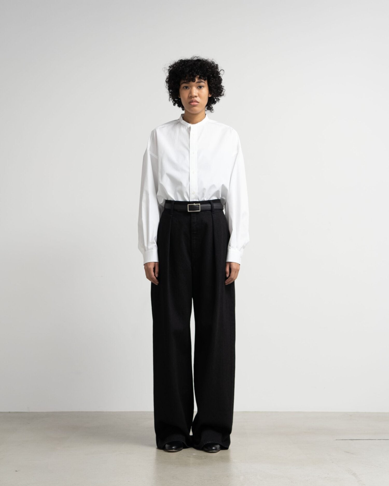 Selvage Denim Two Tuck Wide Pants(RIGID.WASHED)