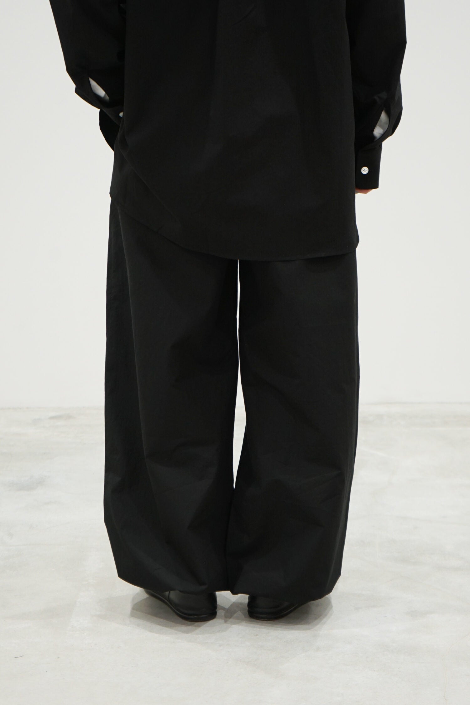 Maxi large pants with drawstrings