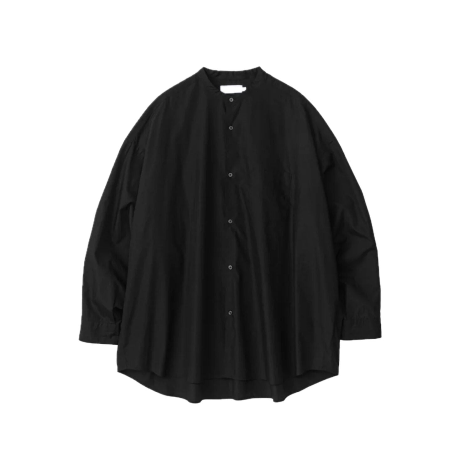 Broad L/S Oversized Band Collar Shirt