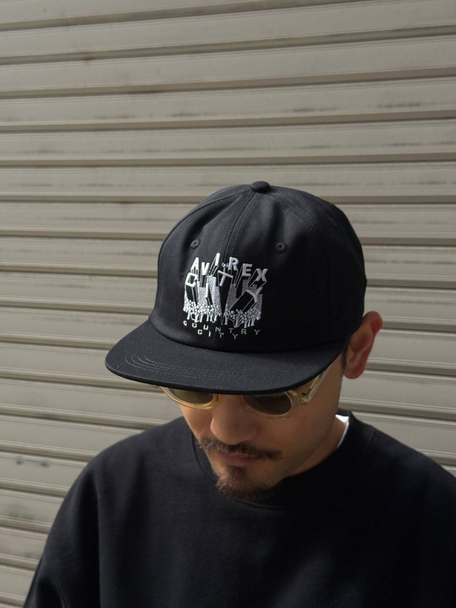 CITY COUNTRY CITY x AVIREX_EMBROIDERED LOGO COTTON TWILL CAP