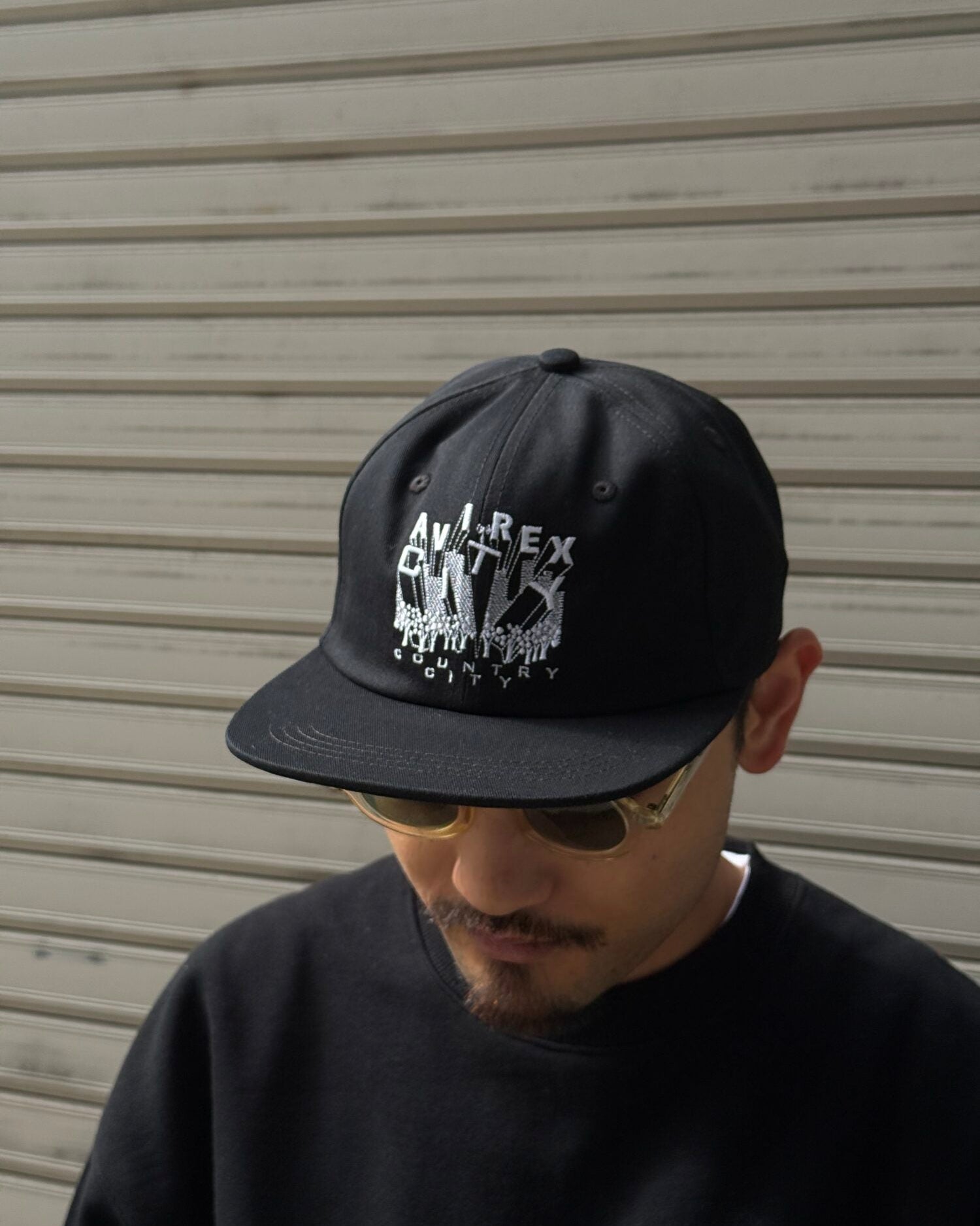CITY COUNTRY CITY x AVIREX_EMBROIDERED LOGO COTTON TWILL CAP