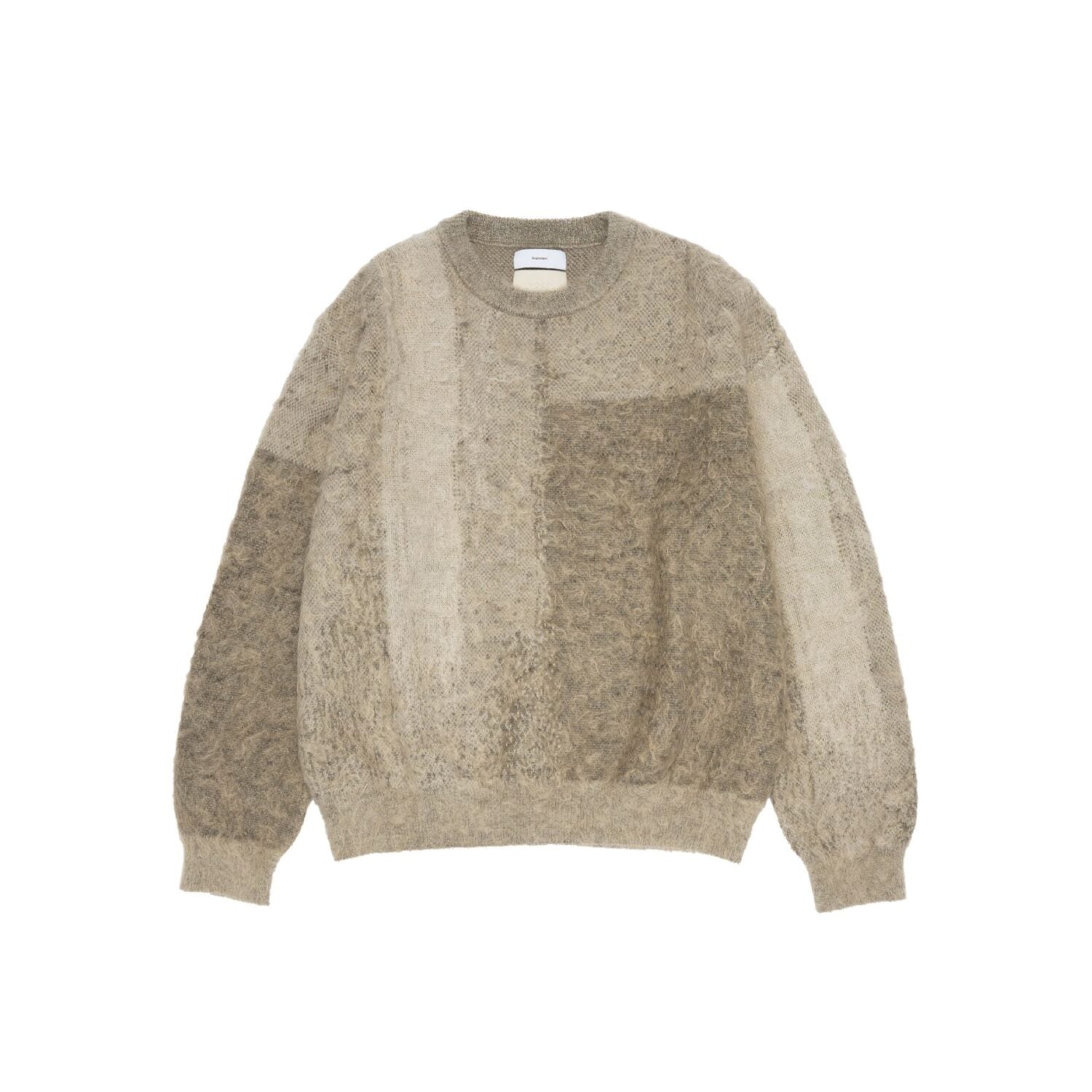 YOKE for Graphpaper ABSTRACT JACQUARD CREWNECK SWEATER