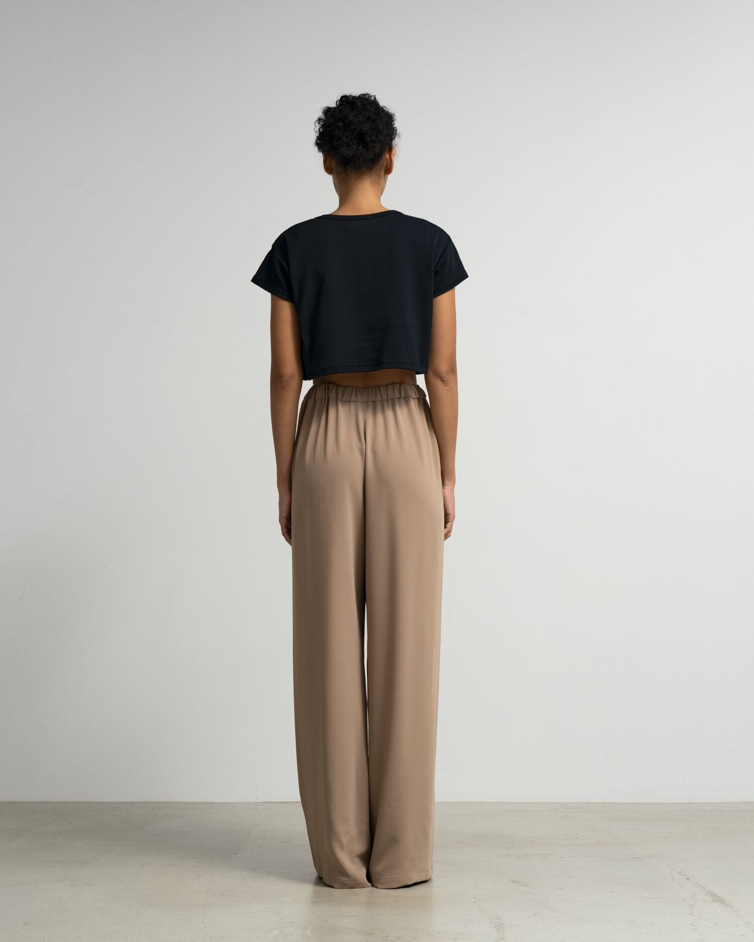 Satin Easy Wide Pants-COLLECTION-
