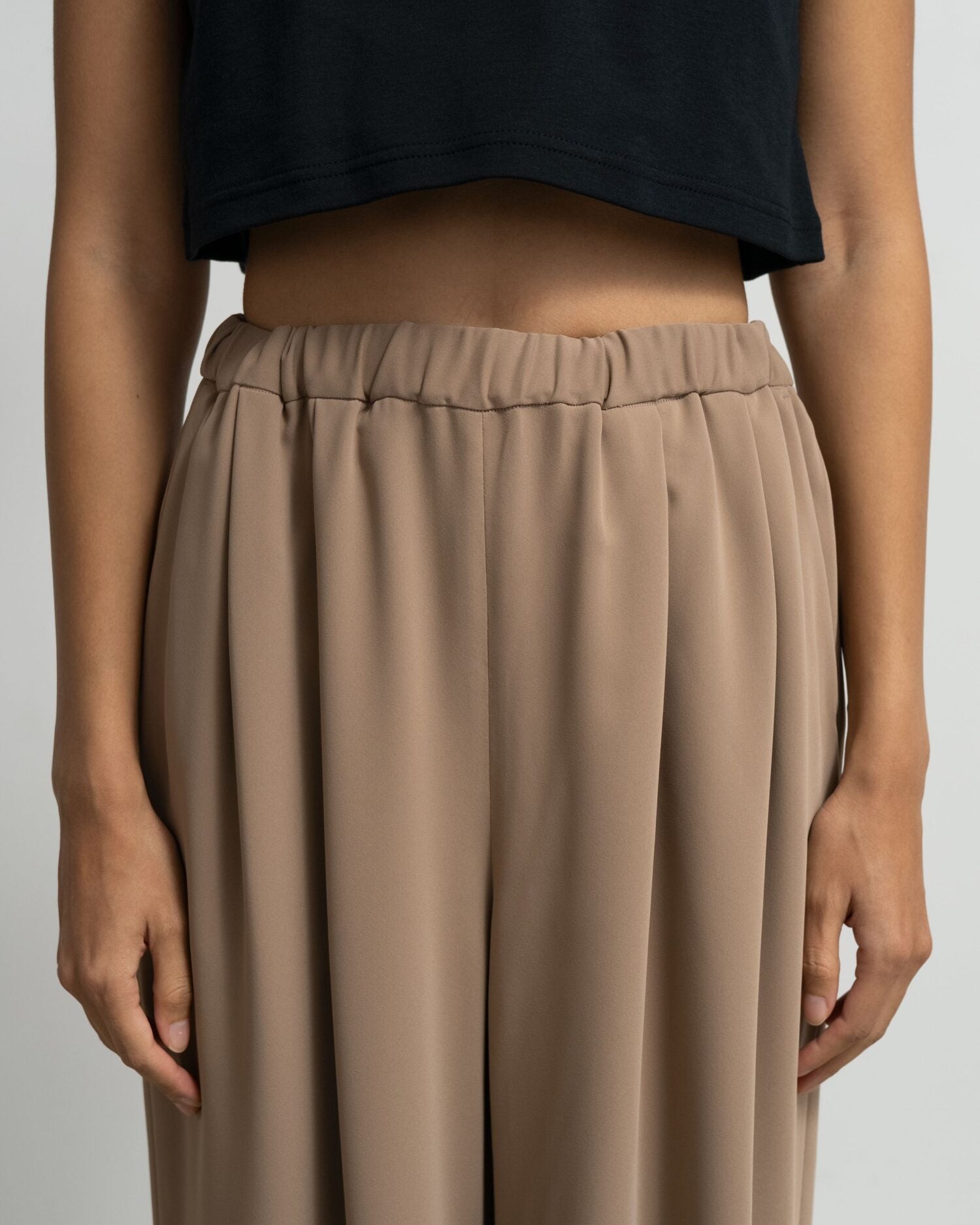 Satin Easy Wide Pants-COLLECTION-