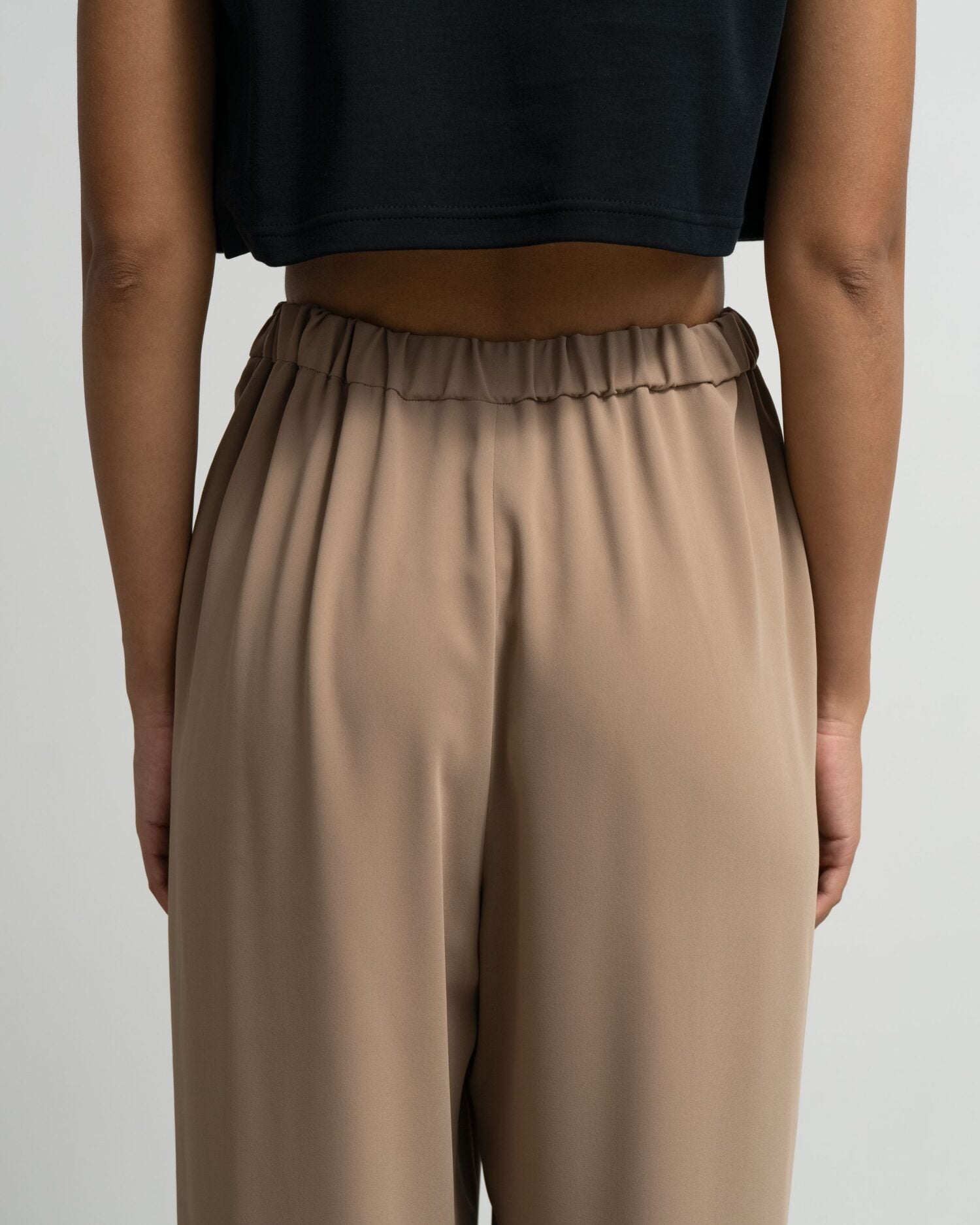 Satin Easy Wide Pants-COLLECTION-