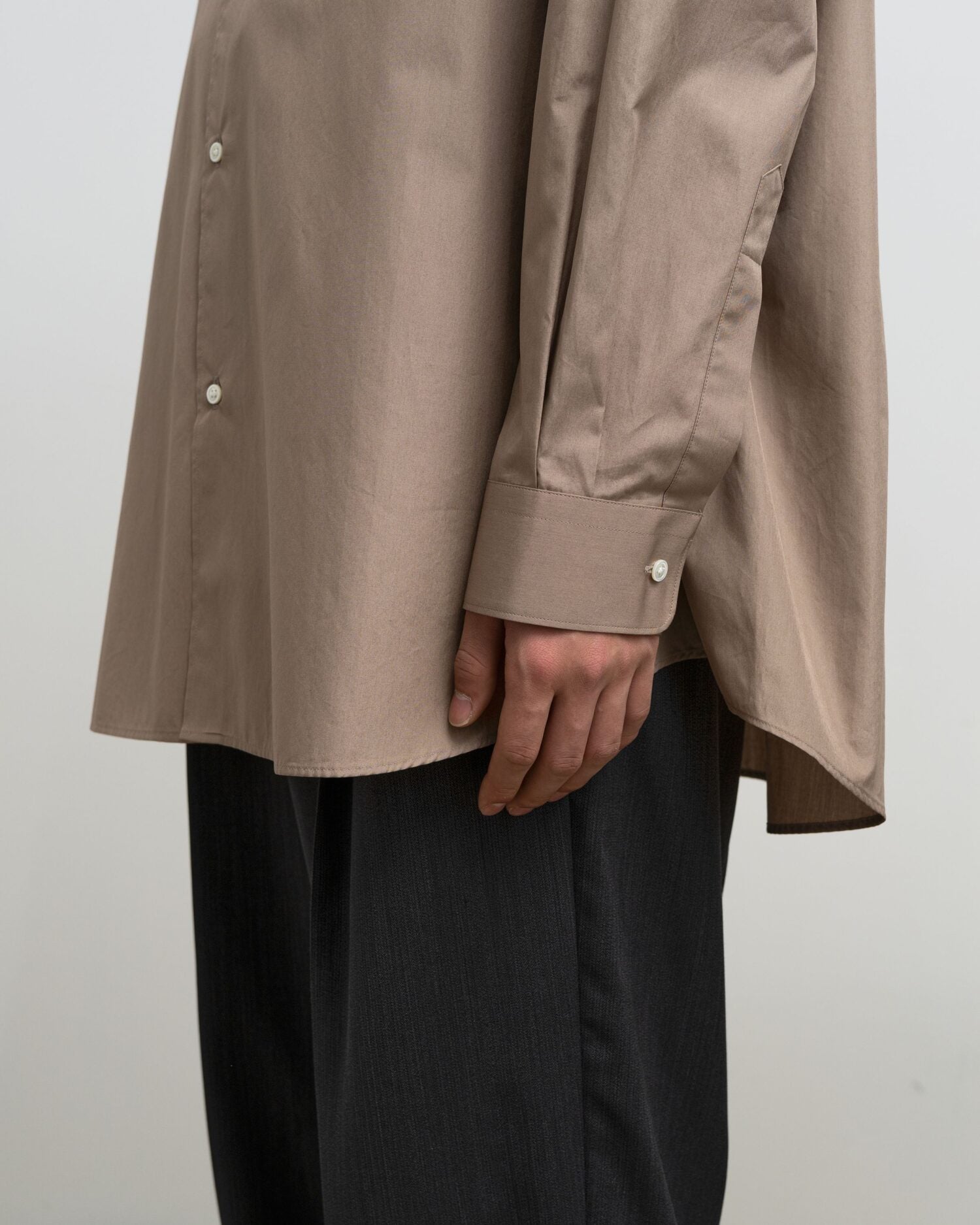 ALUMO for GP L/S Oversized Regular Collar Shirt