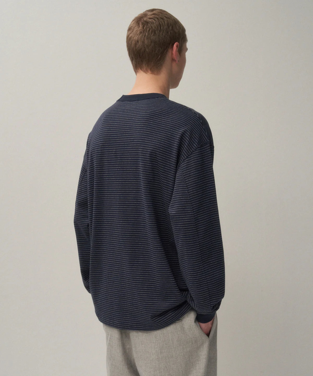 SUVIN DOUBLE JERSEY CREWNECK PULLOVER