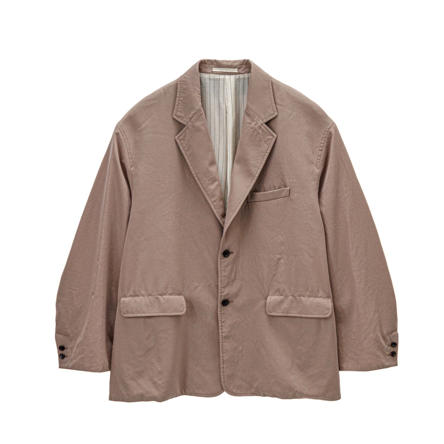 Fulled Wool Twill Oversized Jacket