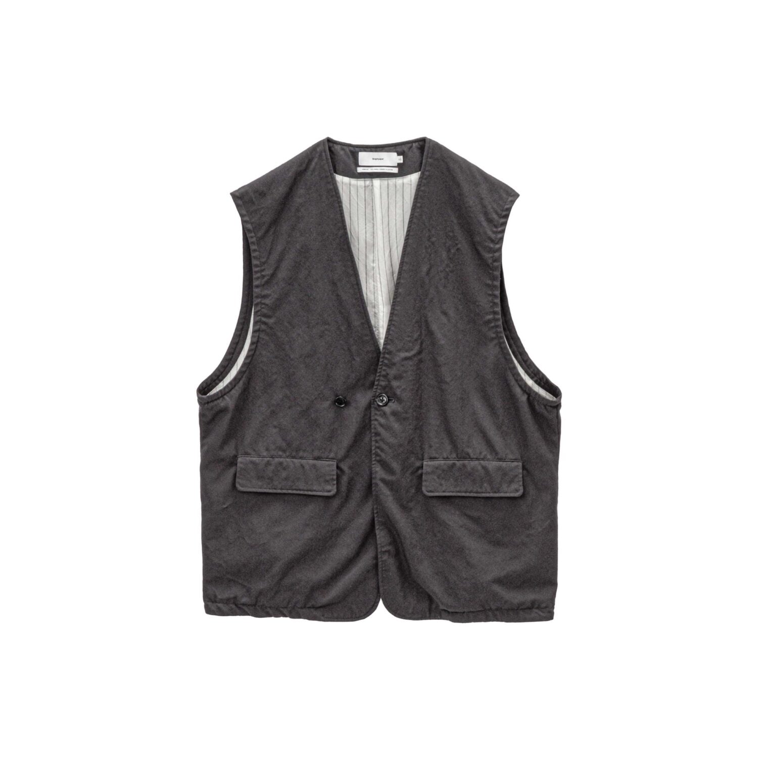 Fulled Wool Twill Adjustable Vest