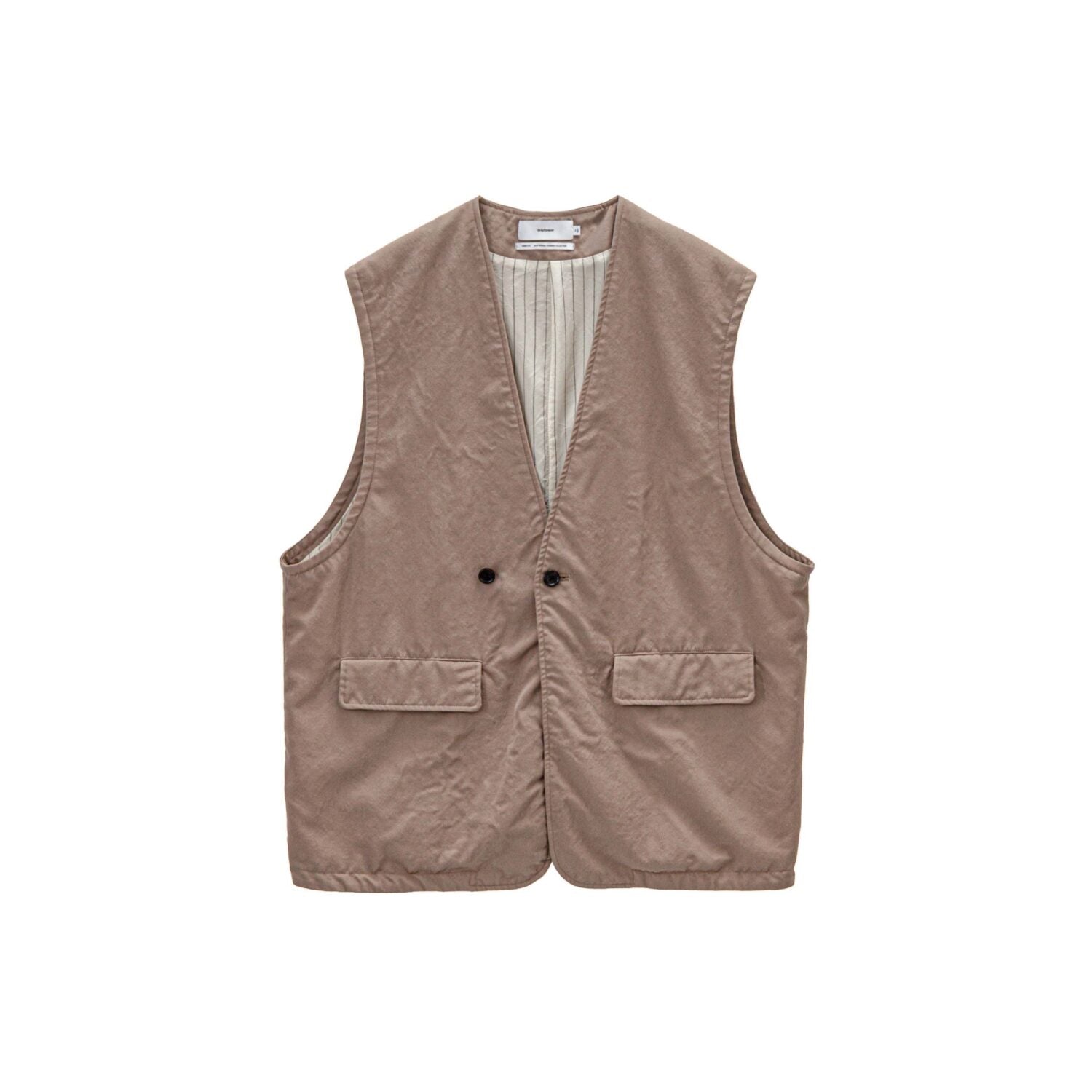 Fulled Wool Twill Adjustable Vest