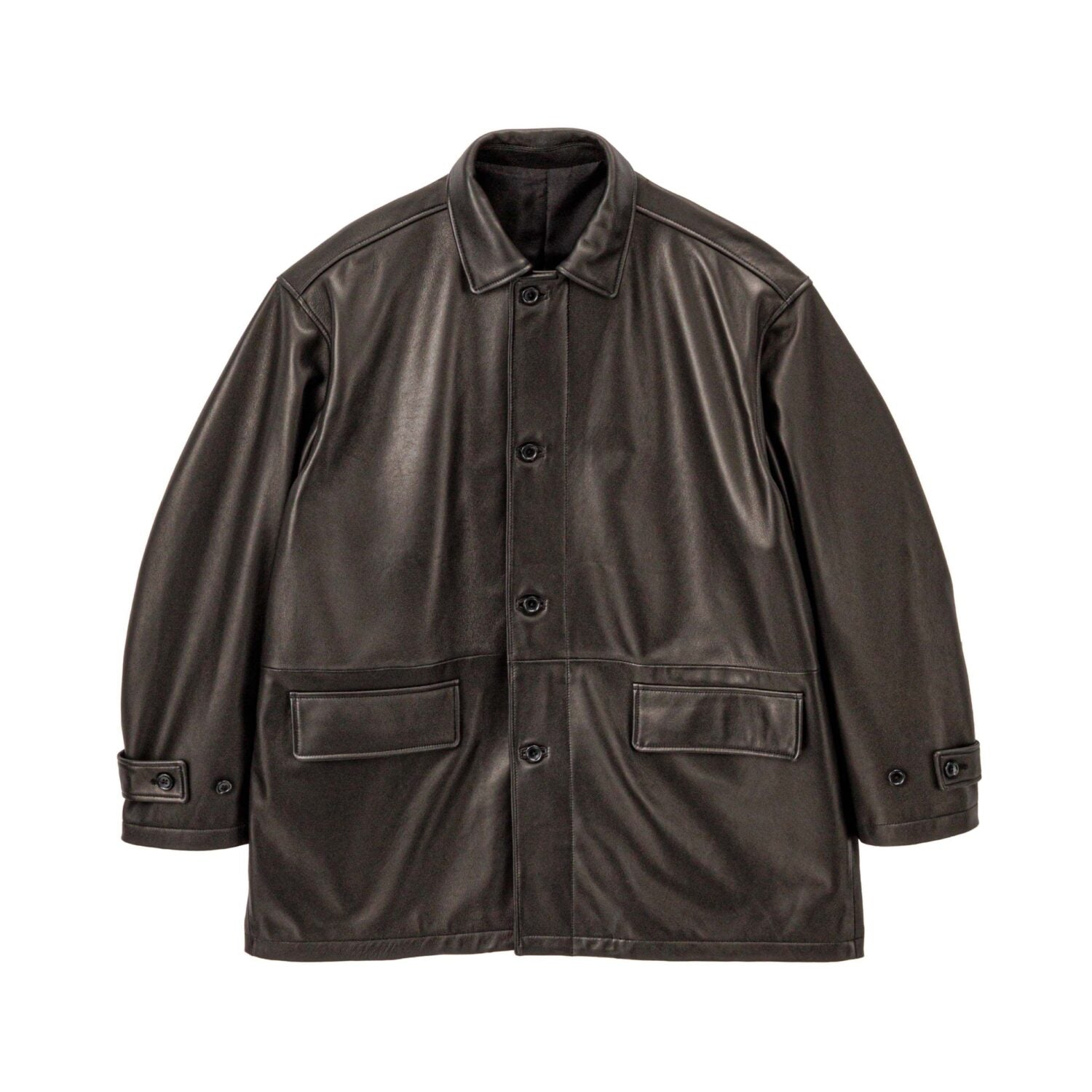 Lamb Leather Car Coat