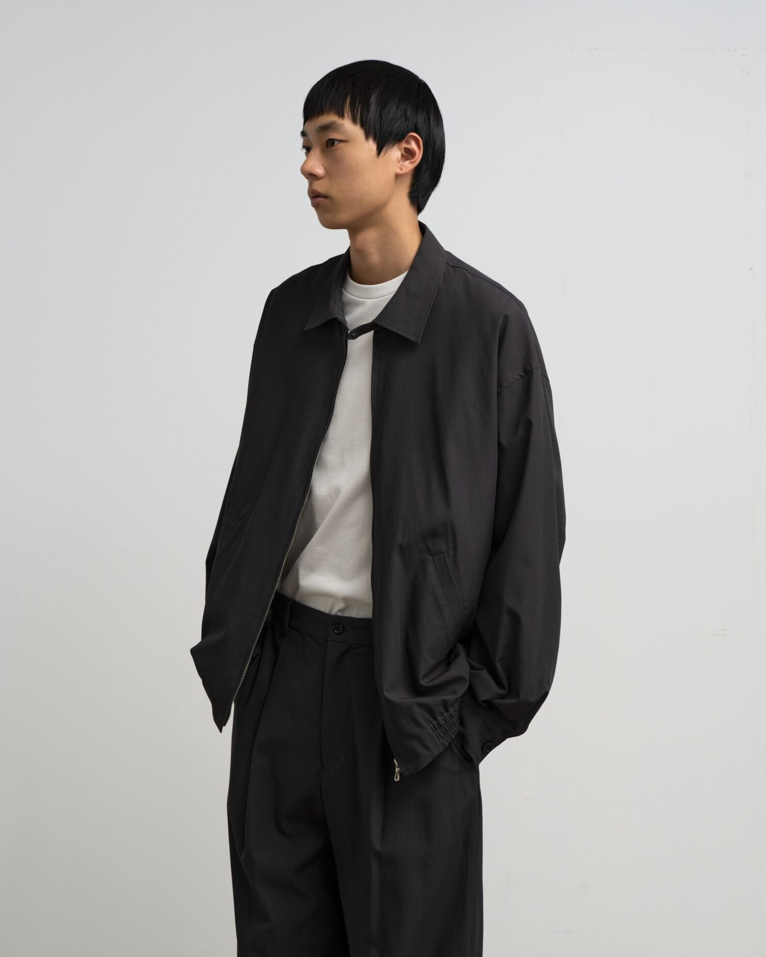 Brushed Cotton Gabardine Swing Top Jacket
