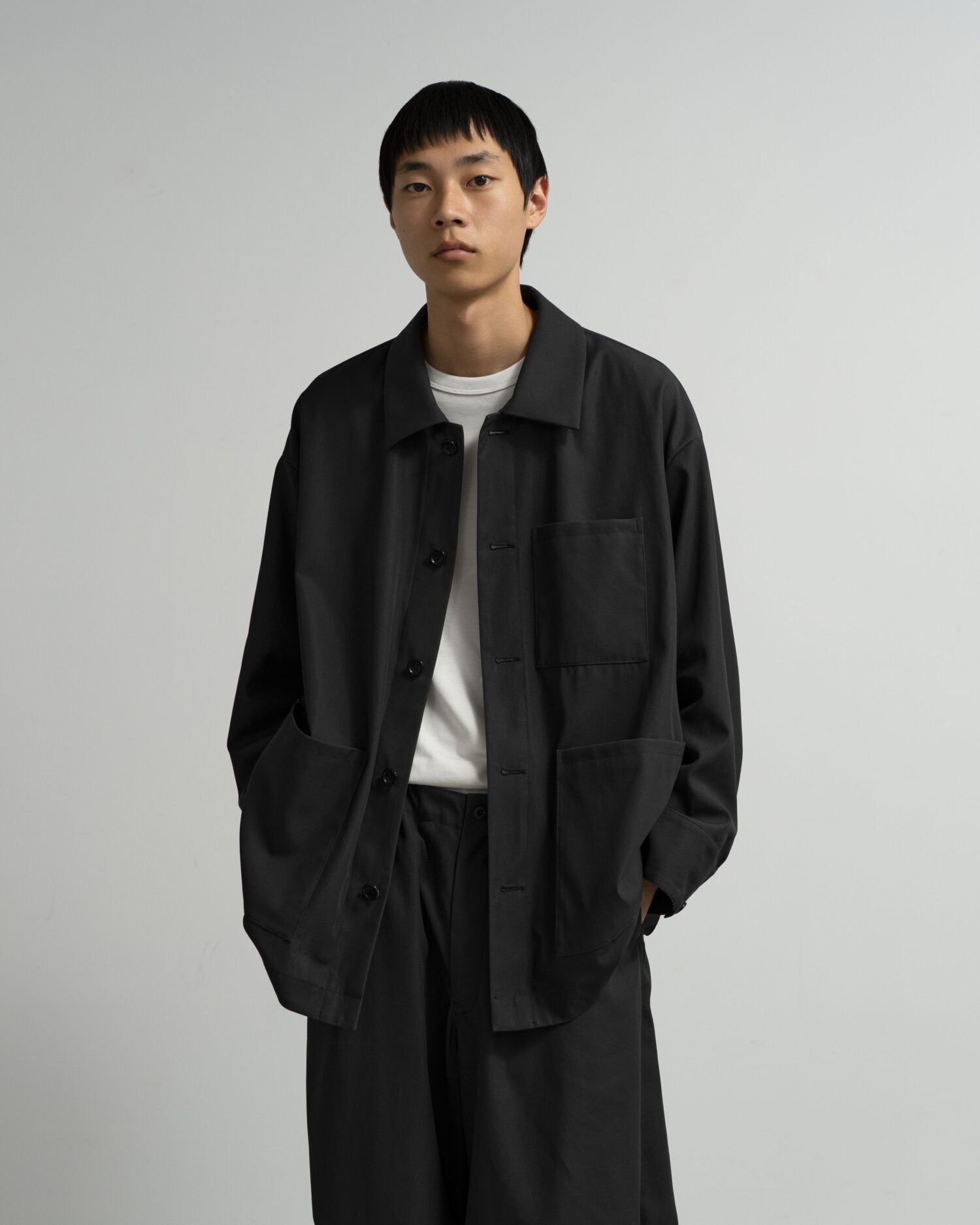 High Twist Gabardine Coverall Jacket