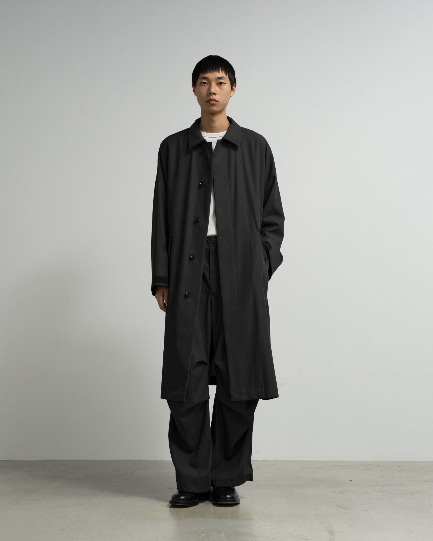 High Twist Gabardine Wide Coat