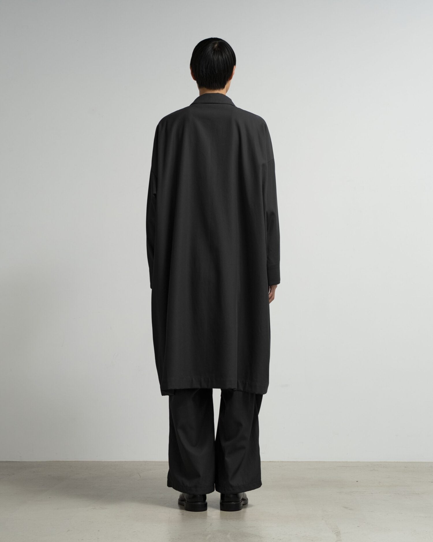 High Twist Gabardine Wide Coat