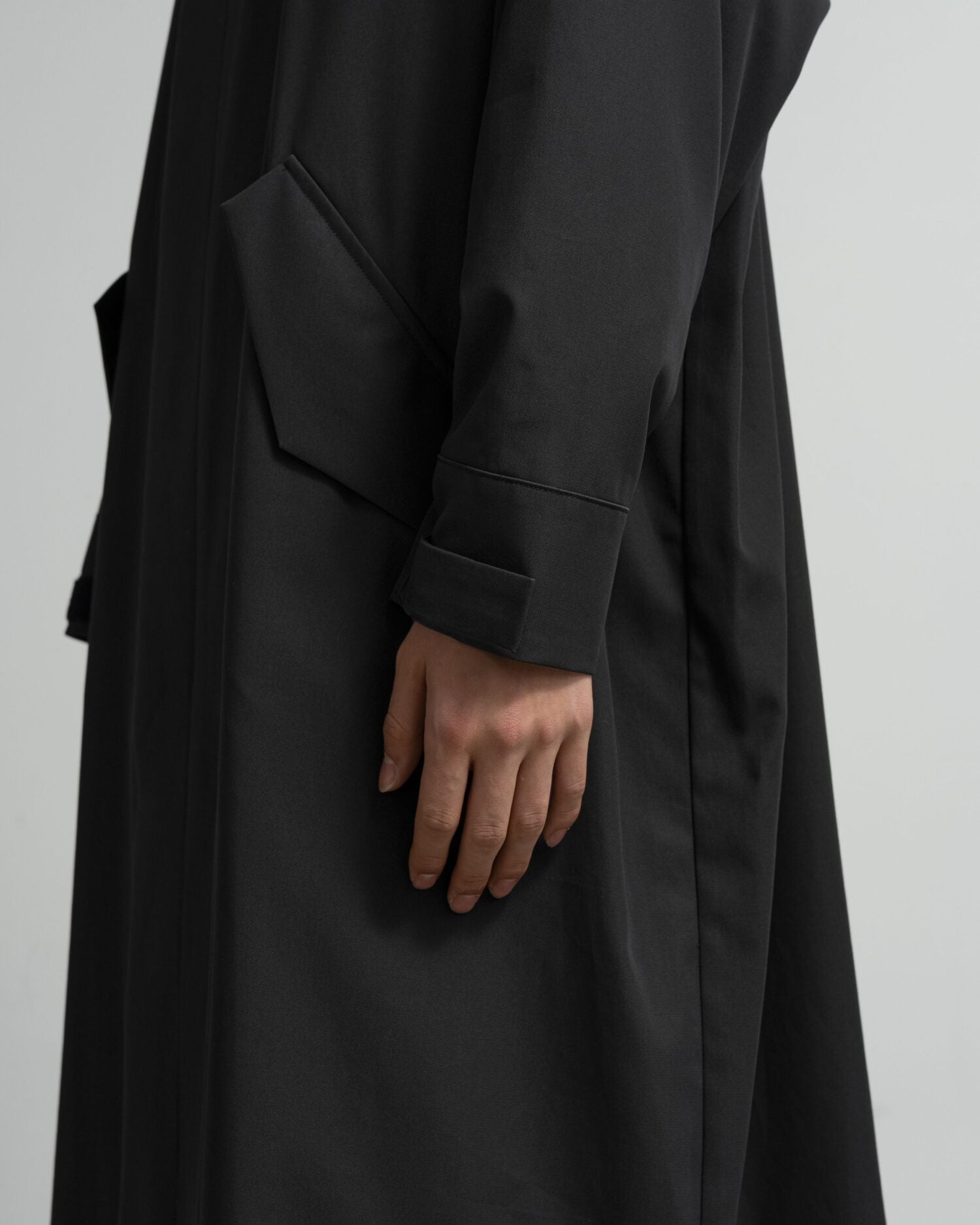 High Twist Gabardine Wide Coat