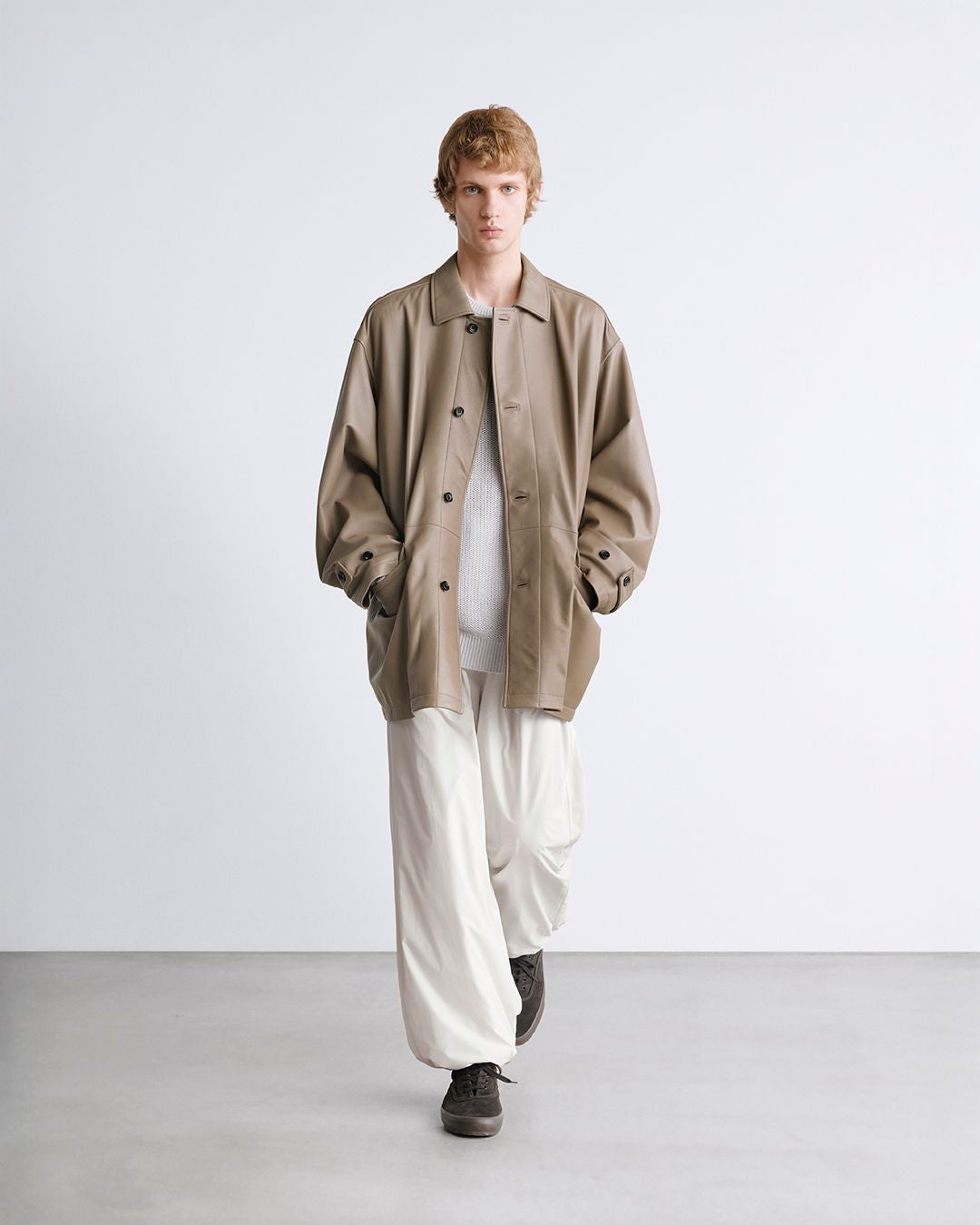 Lamb Leather Car Coat