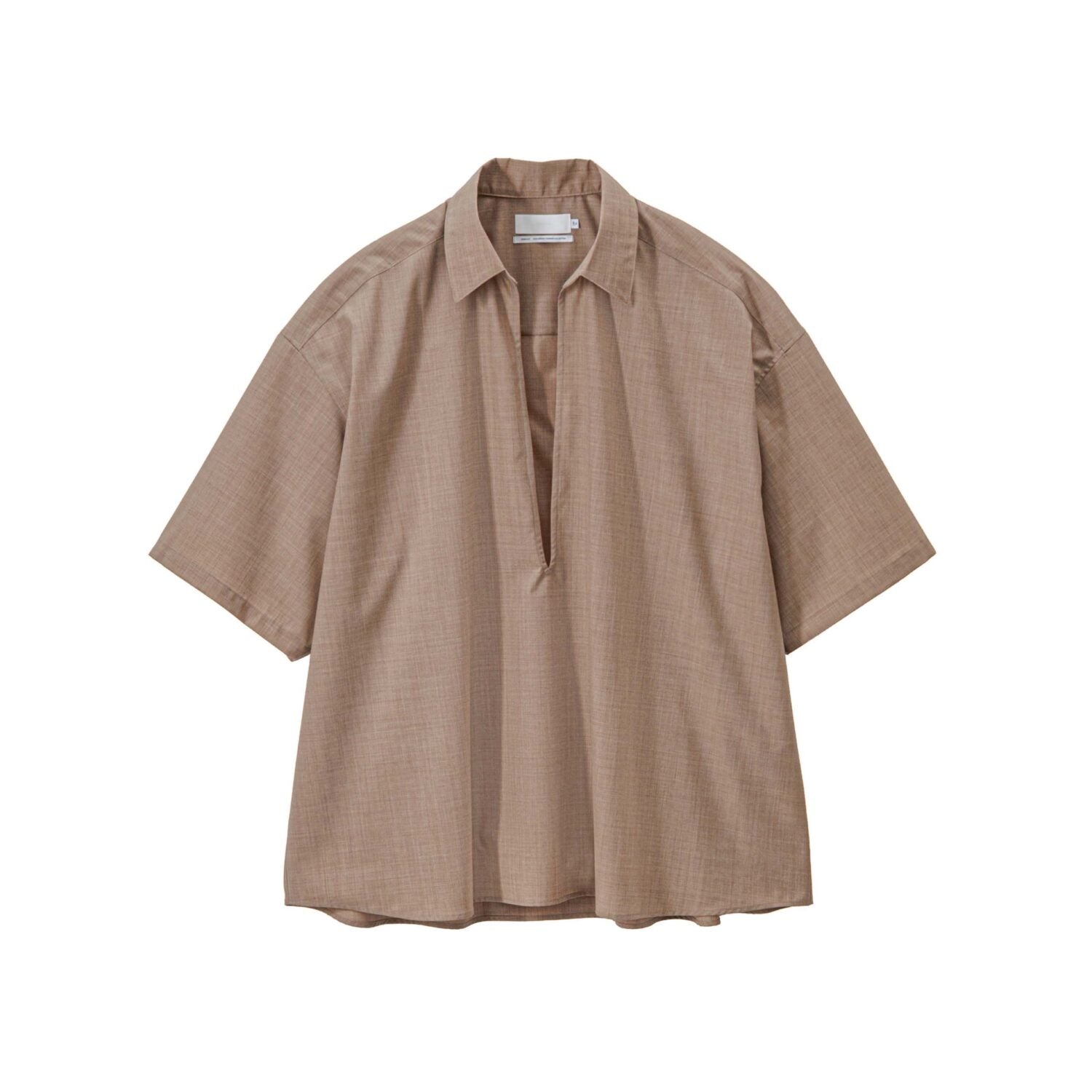 Fine Wool Heather S/S Skipper Shirt