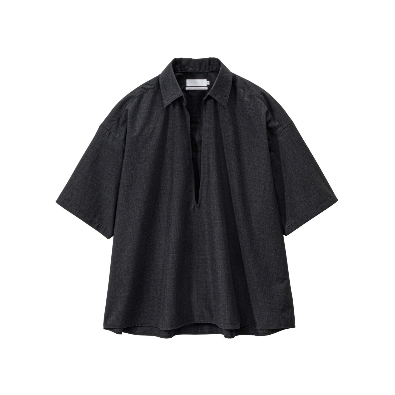 Fine Wool Heather S/S Skipper Shirt