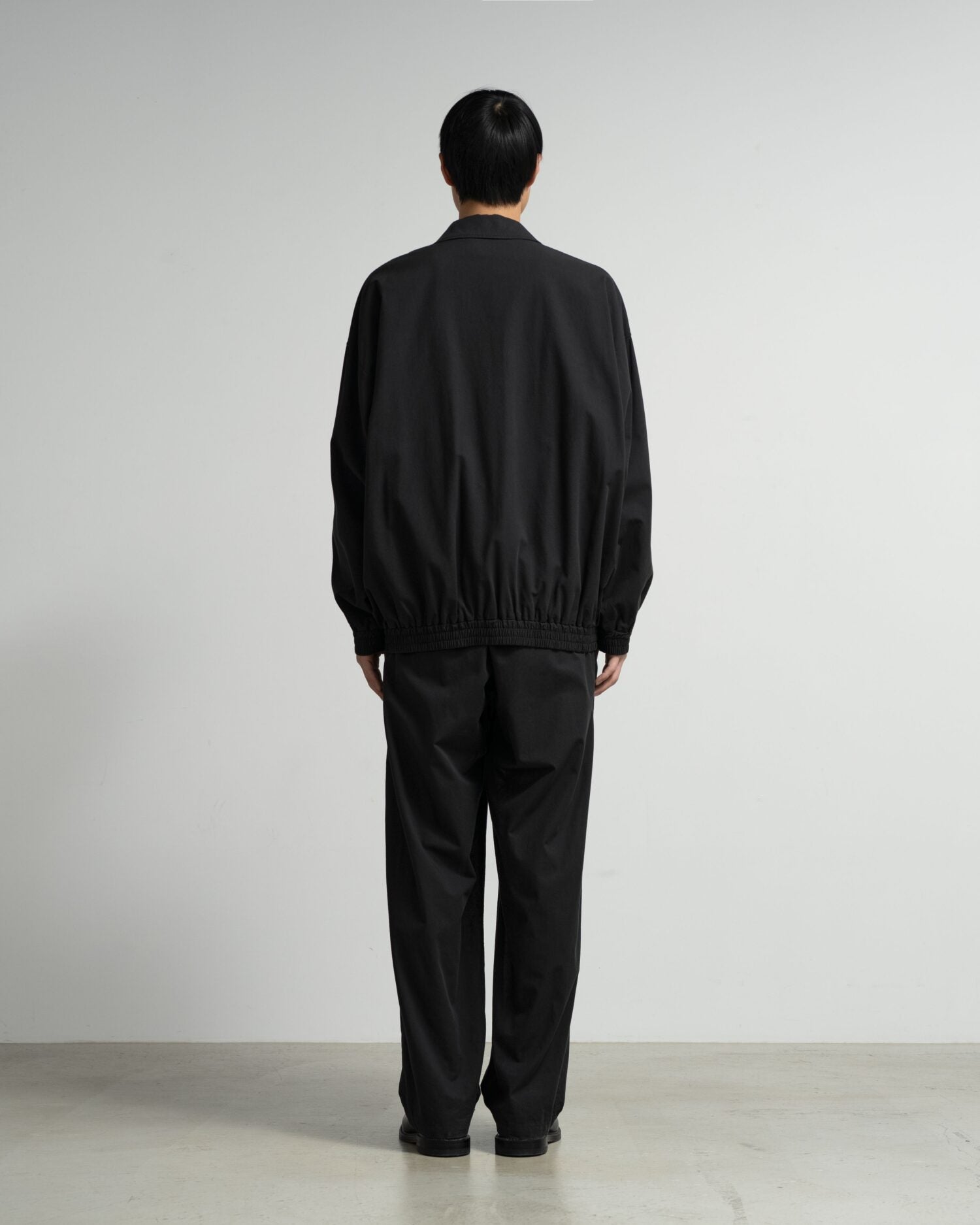 Cotton Wool Poplin Oversized Slacks