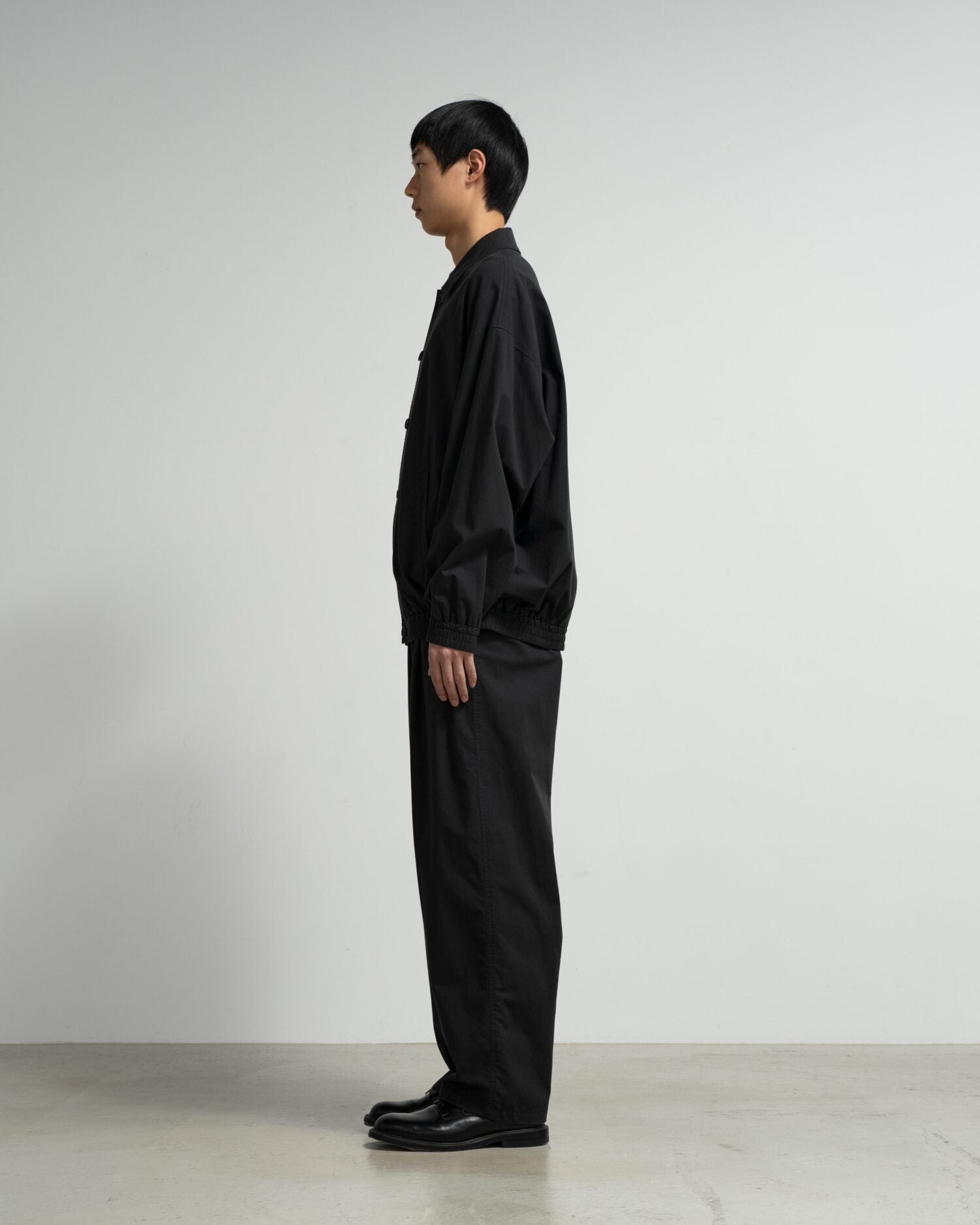 Cotton Wool Poplin Oversized Slacks