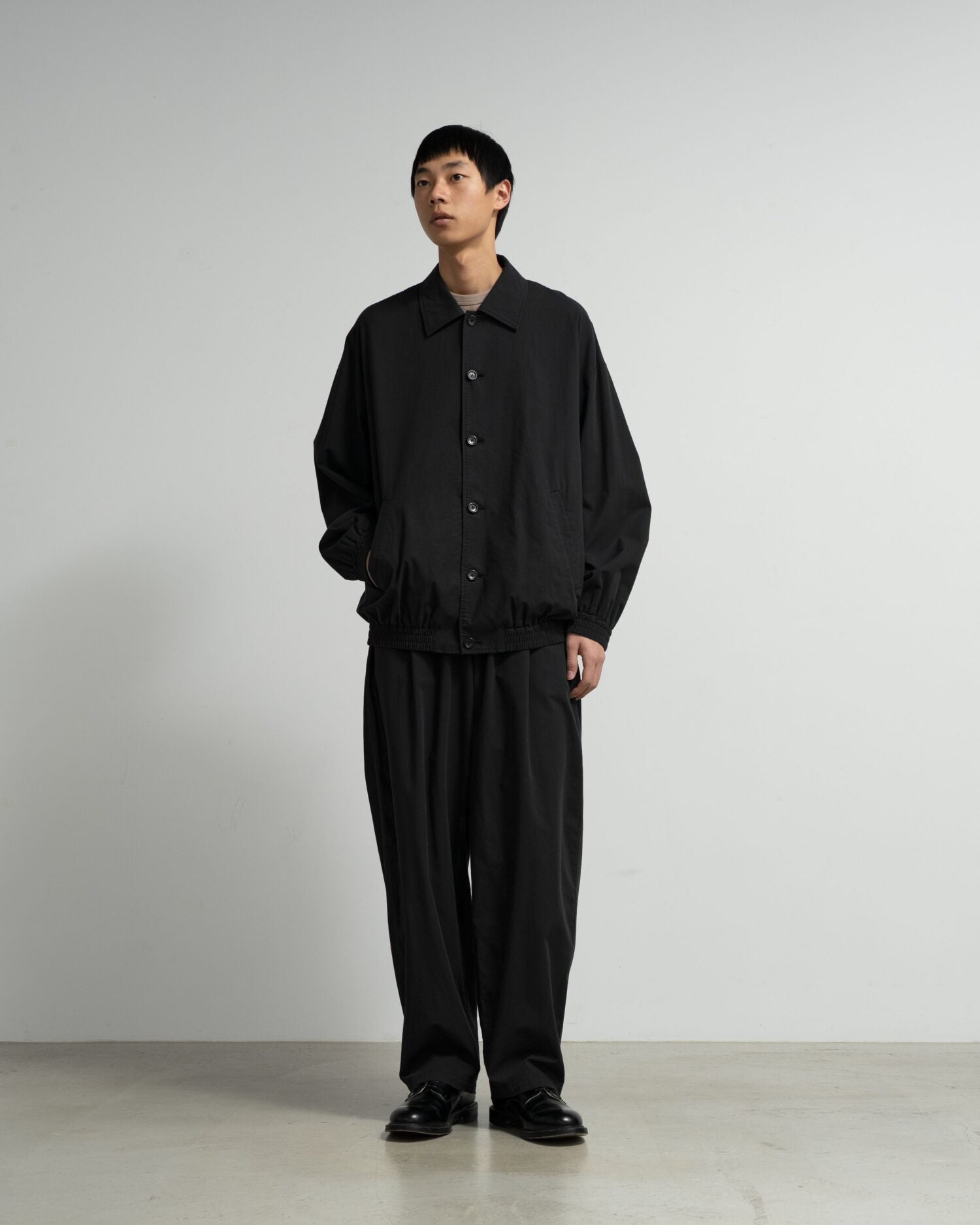Cotton Wool Poplin Oversized Blouson