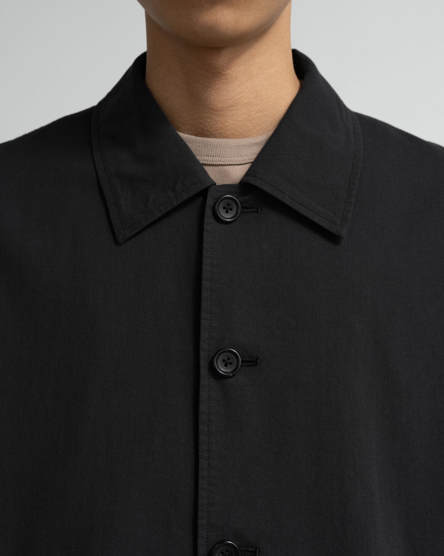 Cotton Wool Poplin Oversized Blouson