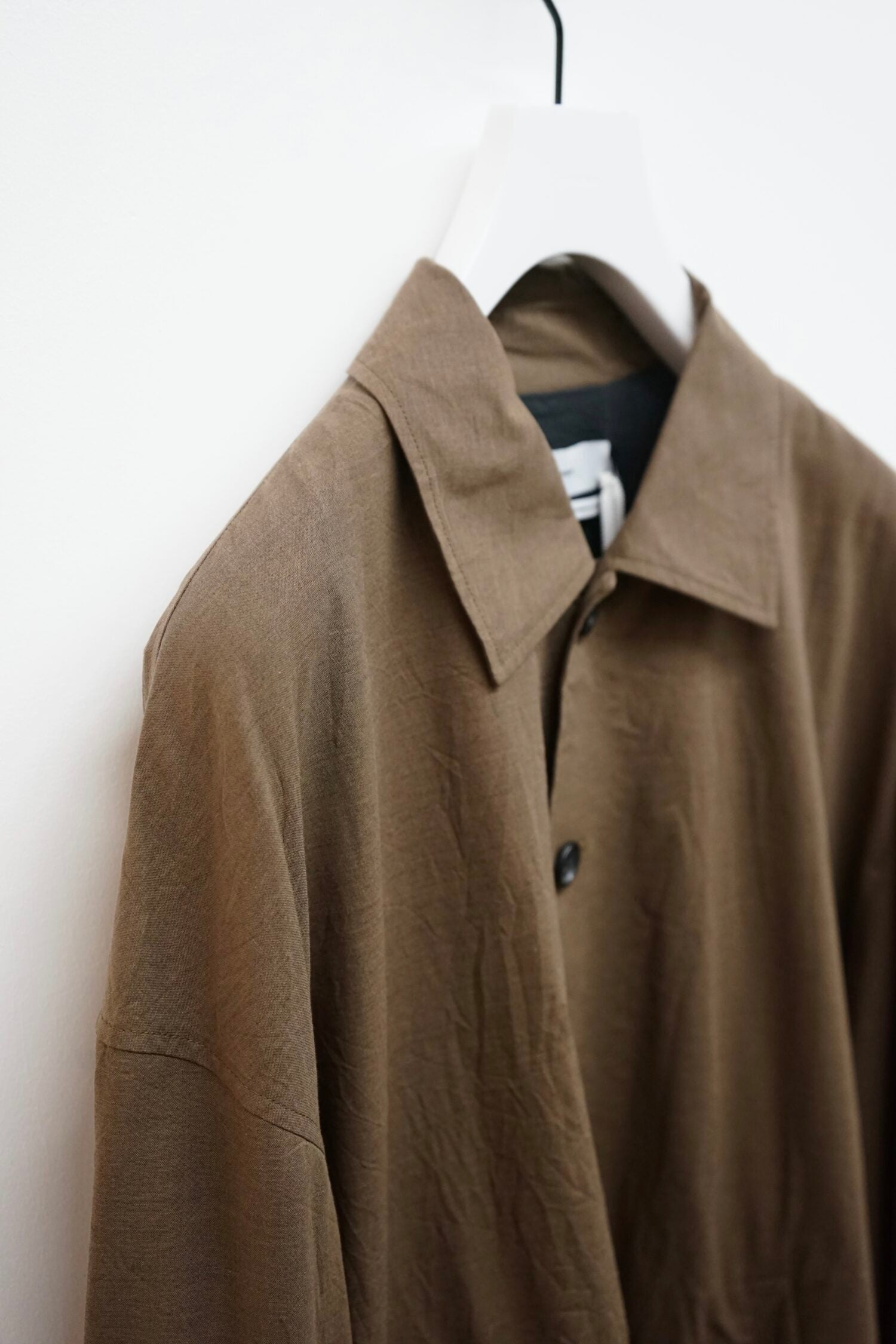 Cotton Wool Poplin Oversized Blouson